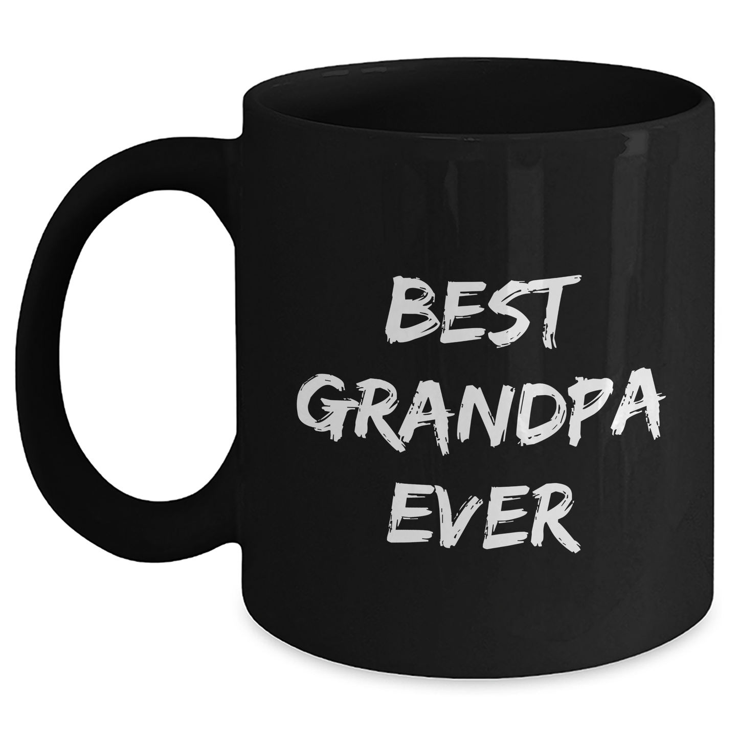 Funny Grandpa Ever Black Coffee Mug, Gifts for Grandpa from Family, 11oz or 15oz, Microwave and Dishwasher Safe - Main
