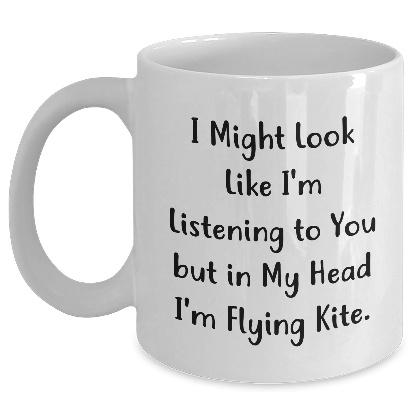 Kite Flying Gifts for Men from Friends, Funny White Coffee Mug with Inspirational Quote, Graduation Unique Gifts - Main