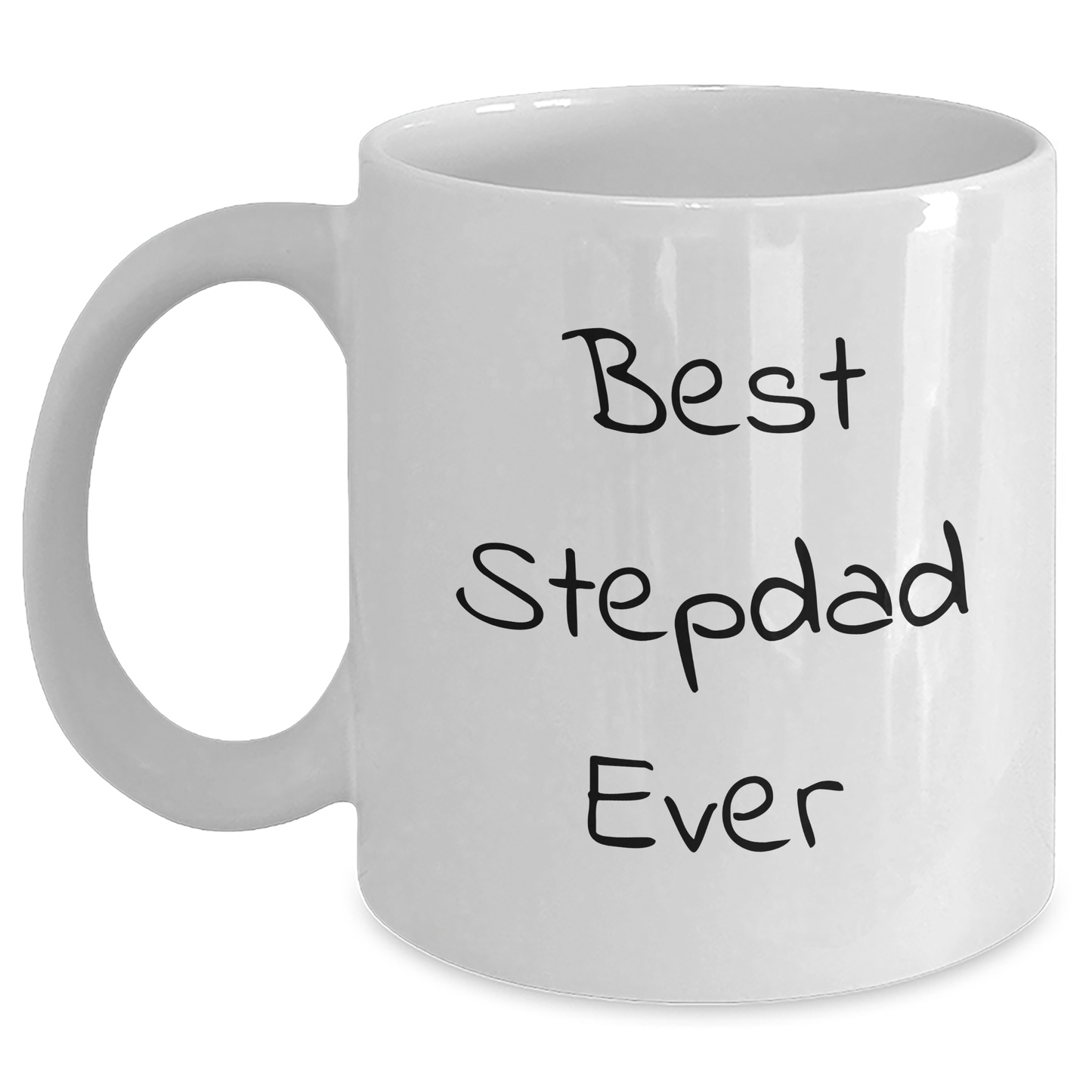 Funny Stepdad Gifts - Best Stepdad Ever White Coffee Mug for Men, Gifts from Family, Unique Graduation Gifts for Stepdad - Main