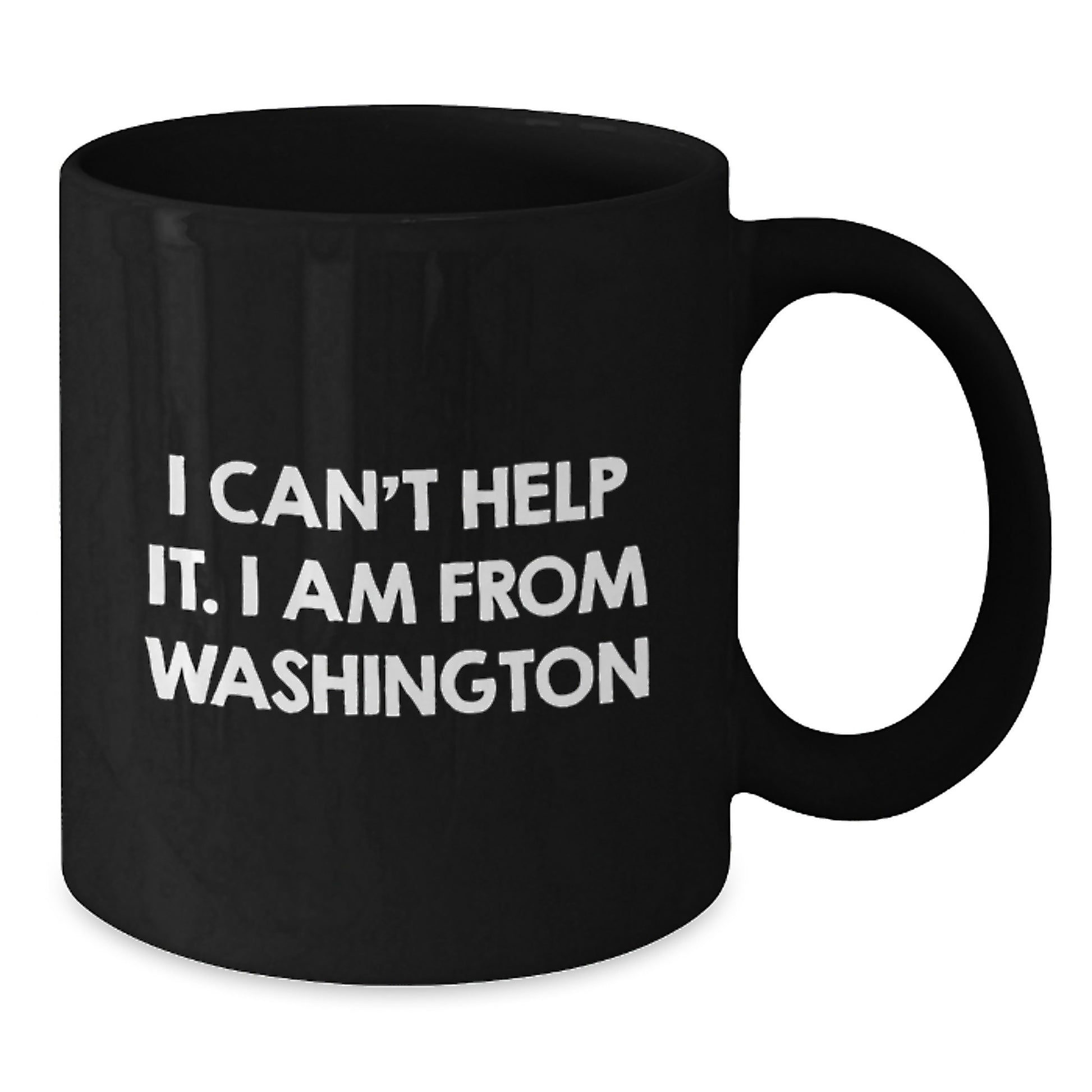 Washington State Proud Funny Quote Black Coffee Mug, Gifts from Friends to Washington State Lovers, Unique Birthday Unique Gifts for Washington Enthusiasts - Additional