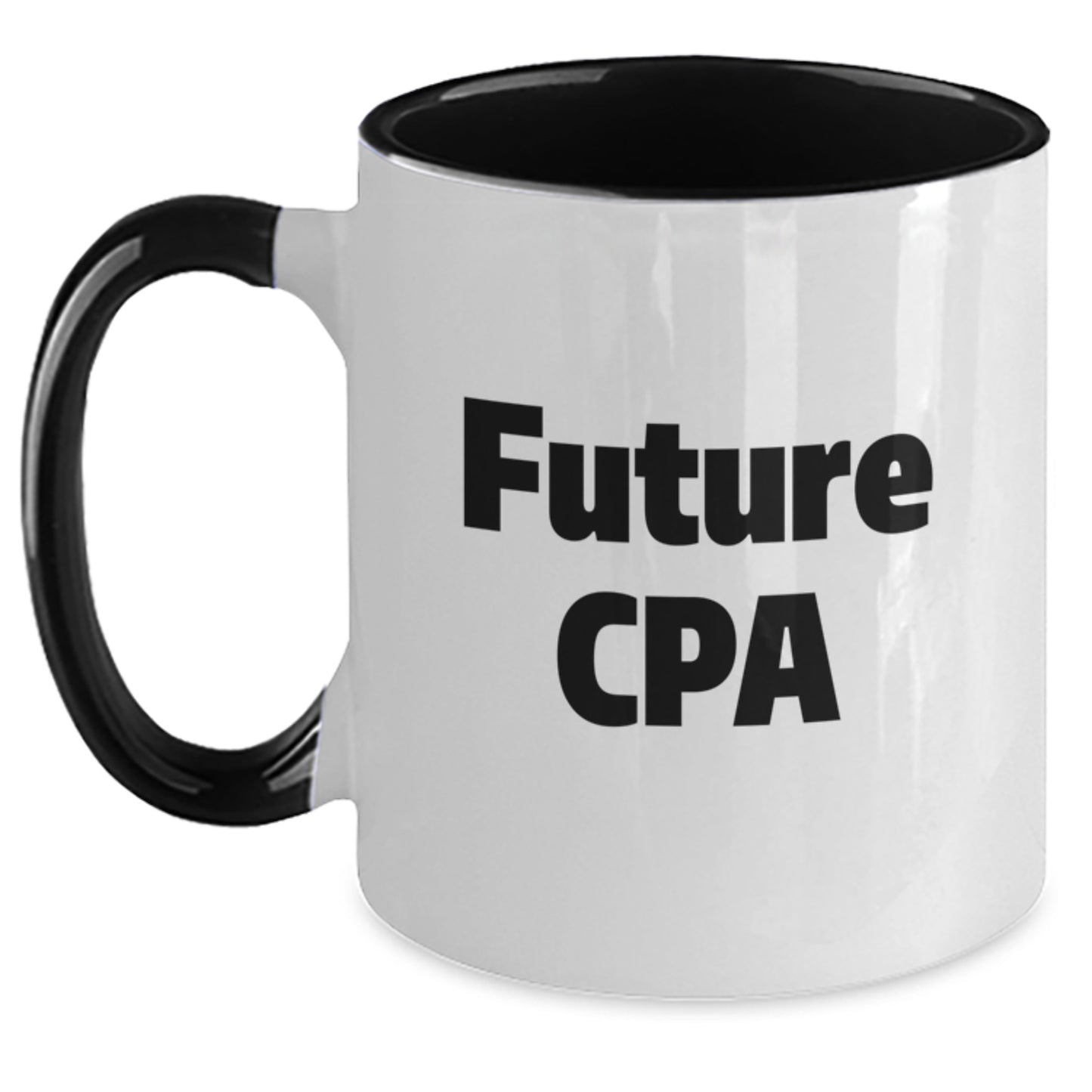 Funny CPA Future Cpa Gifts from Friends to Future CPAs Two Tone Coffee Mug - Main