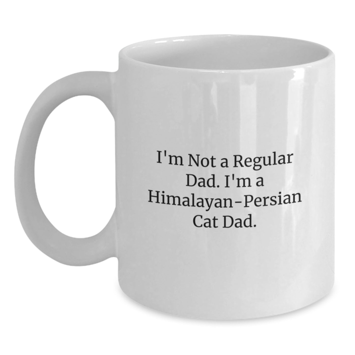 Funny Himalayan-Persian Cat Dad Gifts for Men from Family - White Coffee Mug for Graduation - Main
