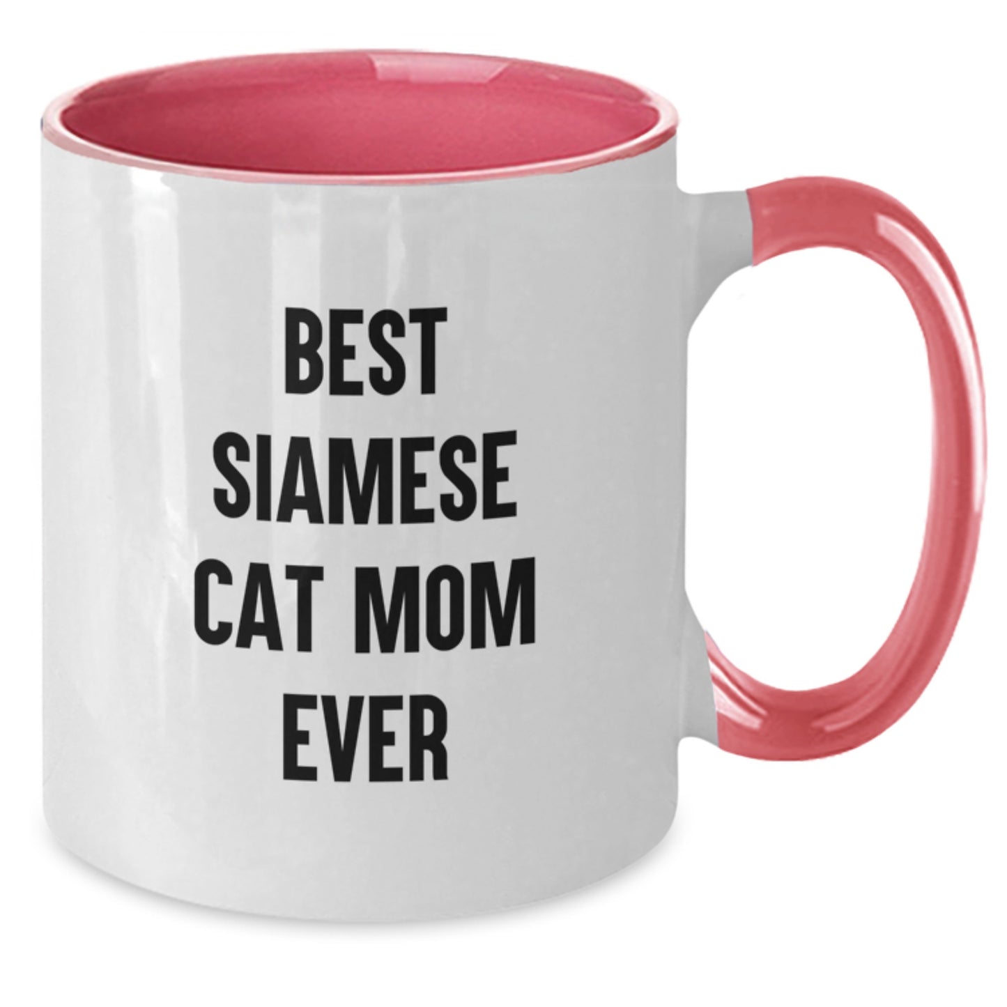 Funny Siamese Cat Mom Gifts, Best Siamese Cat Mom Ever, Two Tone Coffee Mug for Birthday, Gifts from Family, Friends, or Coworkers, Perfect for Siamese Cat Enthusiasts - Additional