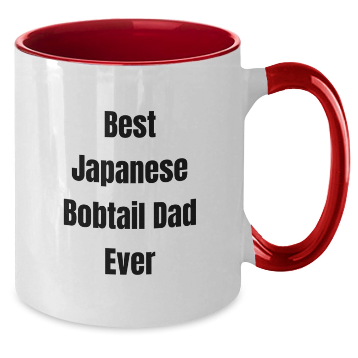 Japanese Bobtail Cat Lovers Gifts from Family Friends to Best Dad Ever Funny Two Tone Coffee Mug - Additional