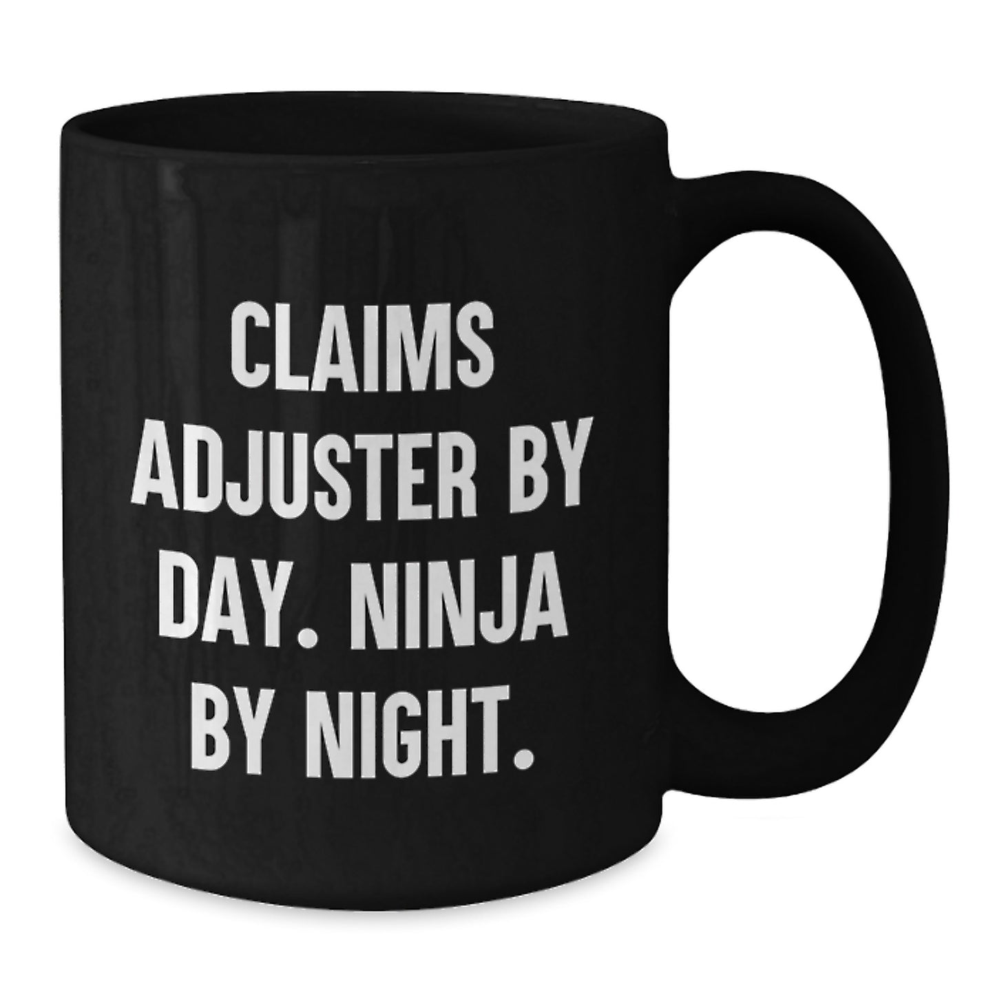 Funny Claims Adjuster Gifts from Friends, Black Coffee Mug for Claims Adjuster, Valentine's Unique Gifts - Additional