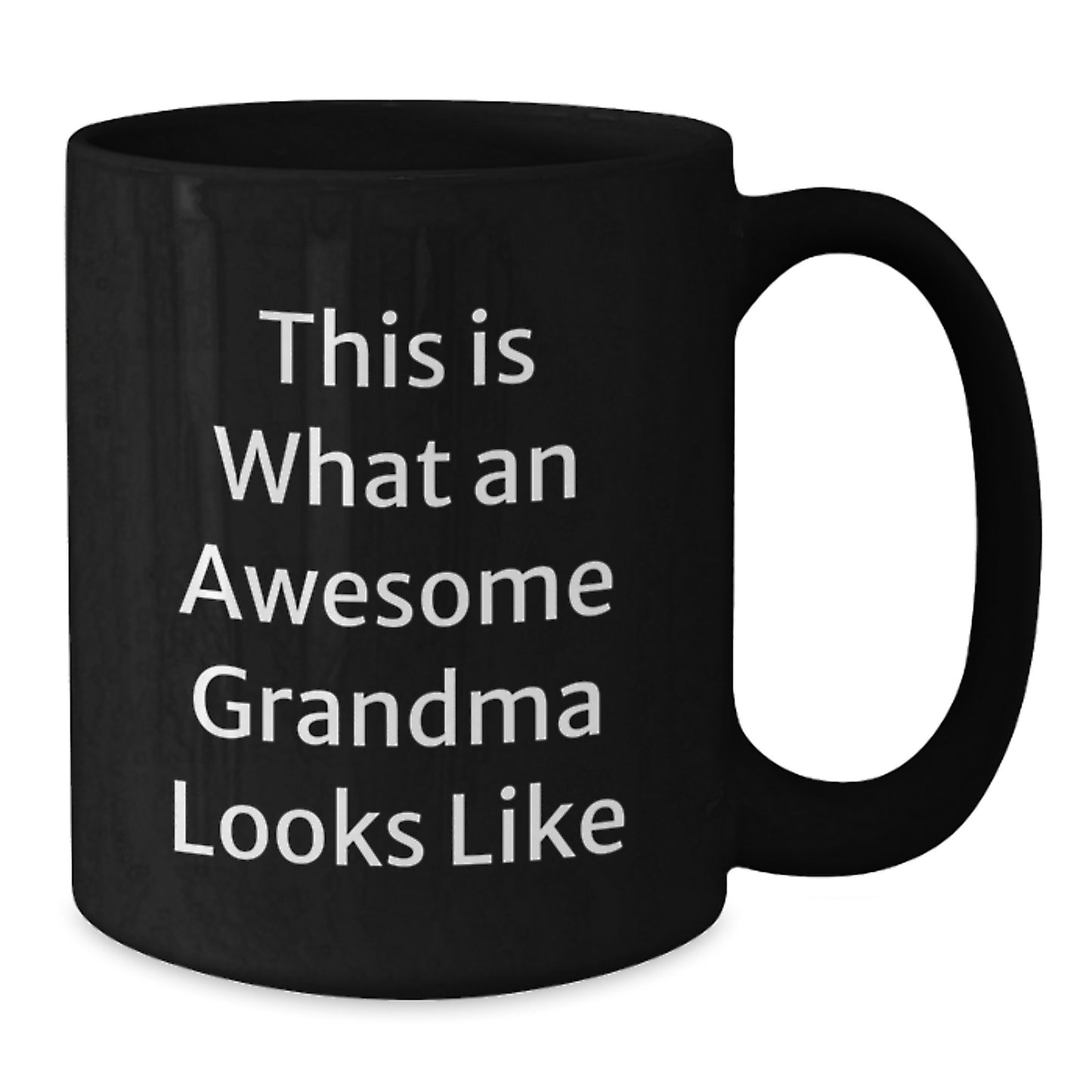 Funny Grandma Gifts, This Is What An Awesome Grandma Looks Like, Black Coffee Mug, Birthday Unique Gifts from Family to Grandma - Additional