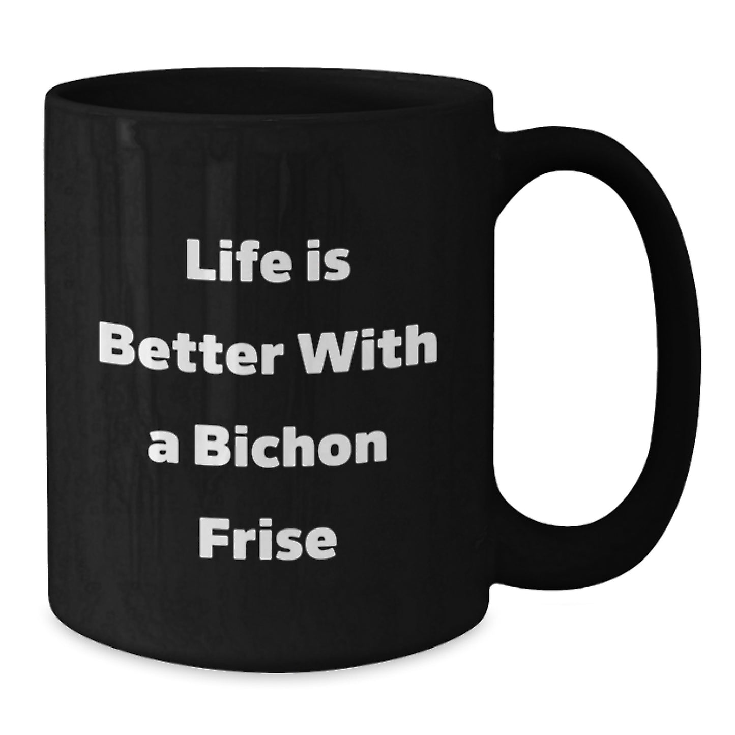 Bichon Frise Dog Lover Gifts from Women, Funny Black Coffee Mug for Friends, Unique Birthday Unique Gifts for Men, Bichon Frise Dog Enthusiasts - Additional