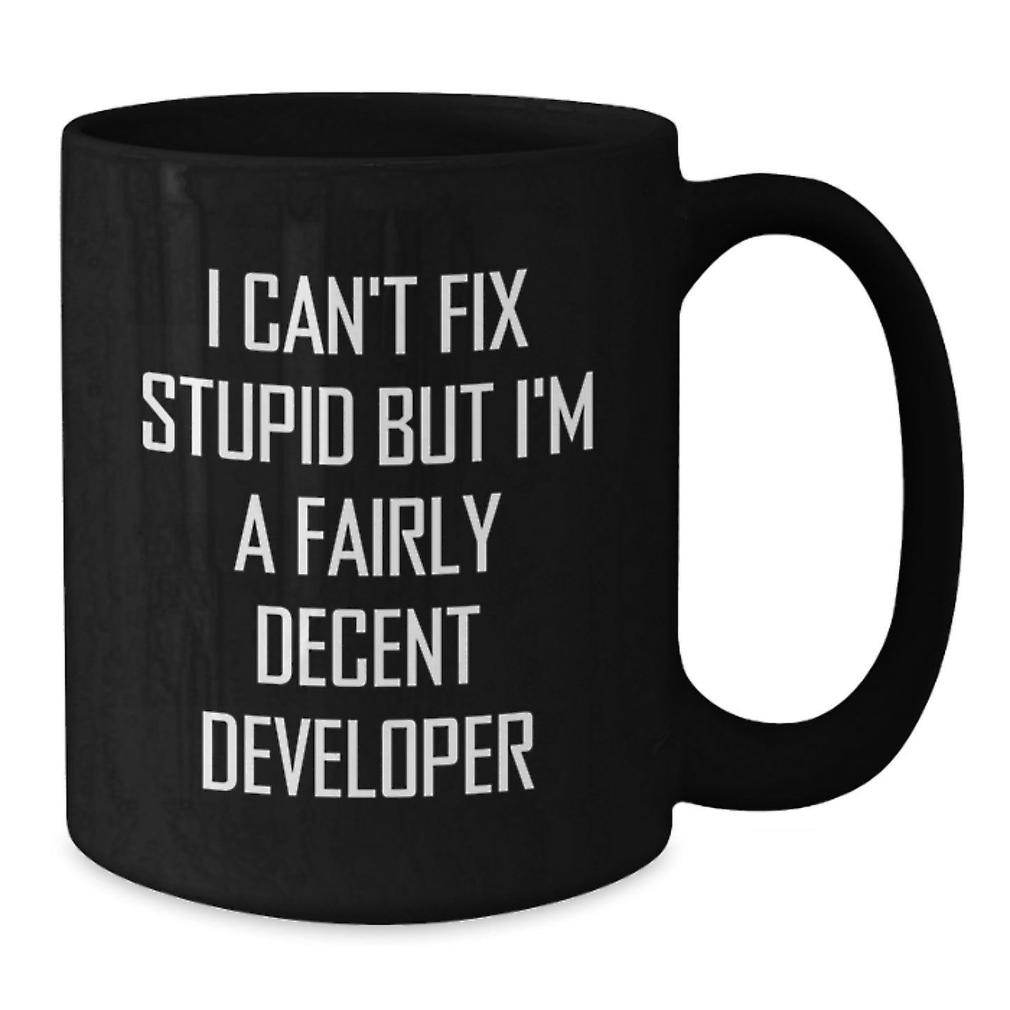Funny Developer Gifts from Men, Black Coffee Mugs for Christmas Unique Presents for Developer Friends - Additional
