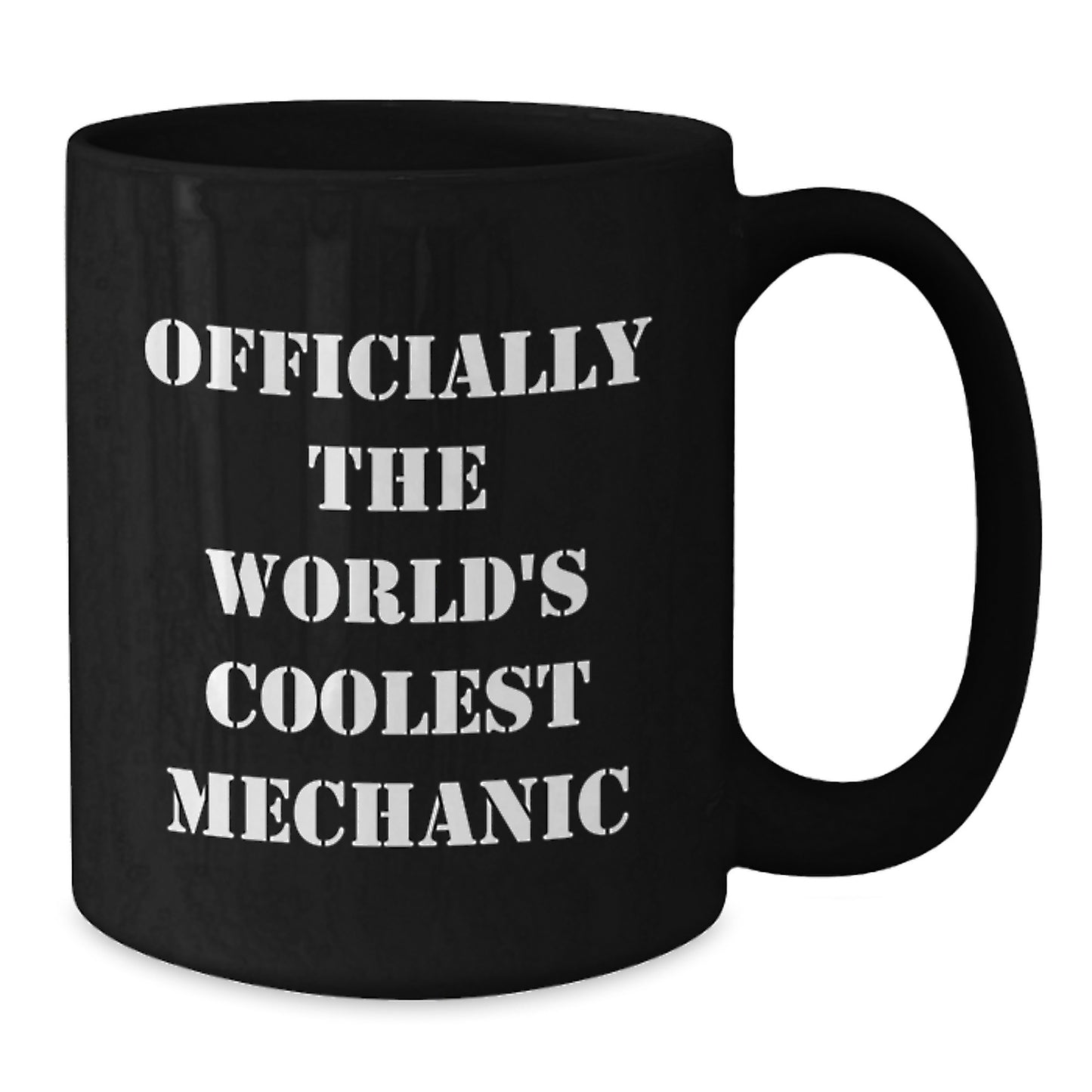 Funny Mechanic Gifts from Men, Officially The World's Coolest Mechanic Mug, Christmas Unique Black Coffee Mugs for Mechanic Friends - Additional