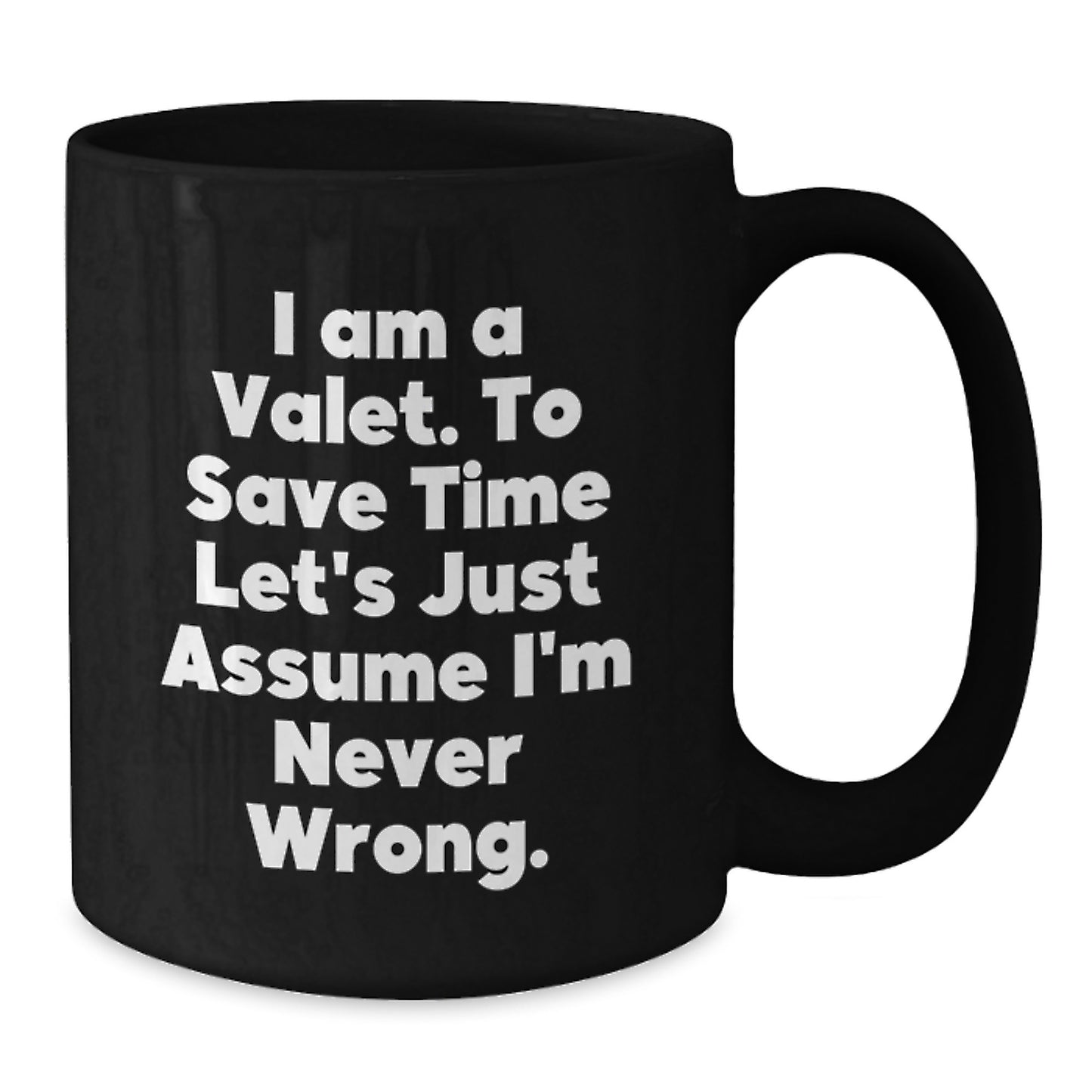 Funny Valet Black Coffee Mug Gifts from Friends and Family for Valet Christmas Unique Presents - Additional
