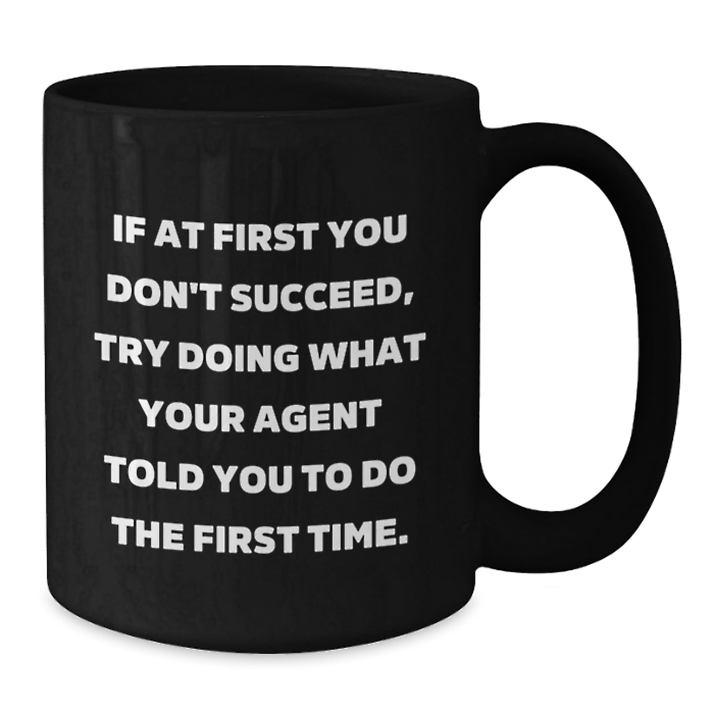 Funny Agent Quotes Gifts from Friends to Agent Black Coffee Mugs for Agent Birthday - Additional