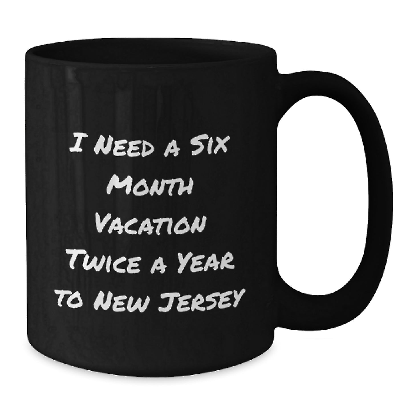 Funny Gifts from Friends to Family in New Jersey State - Black Coffee Mug for Christmas Unique Gifts - Additional