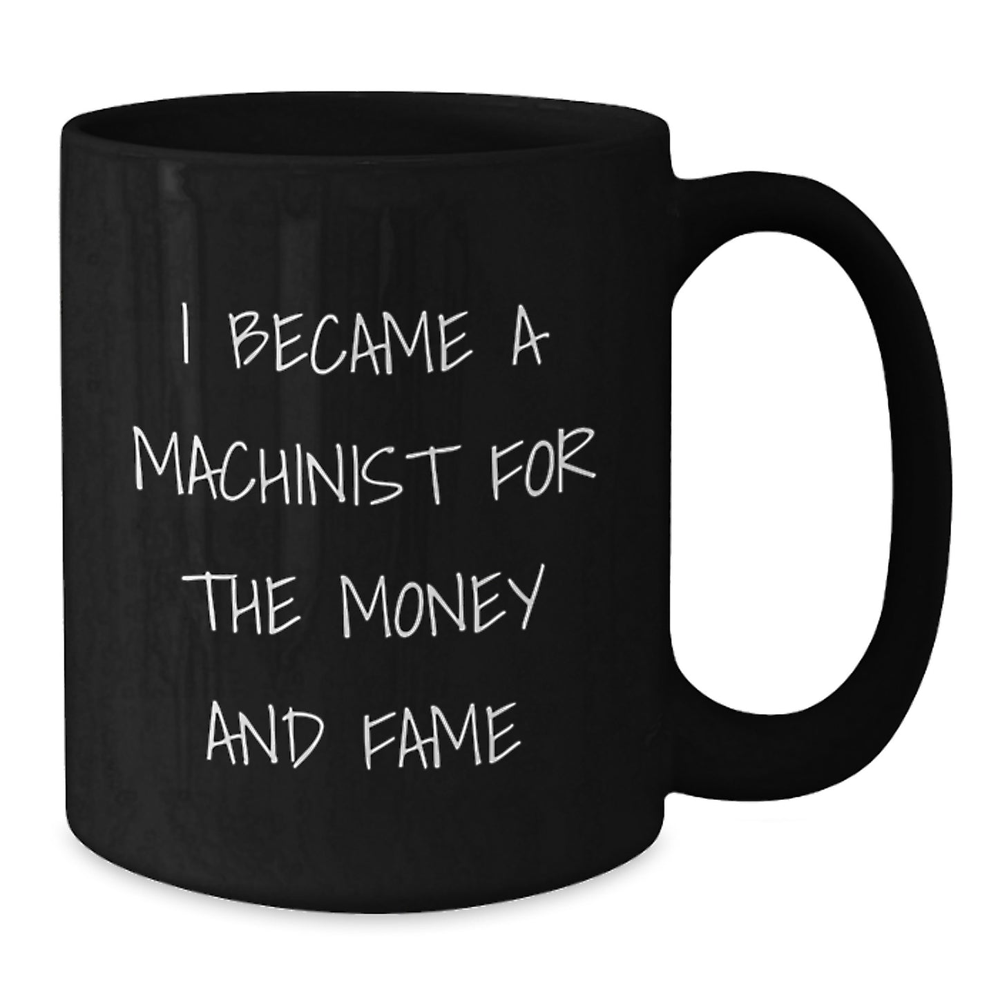 Funny Machinist Gifts for Men - I Became A Machinist For The Money And Fame Christmas Unique - Additional