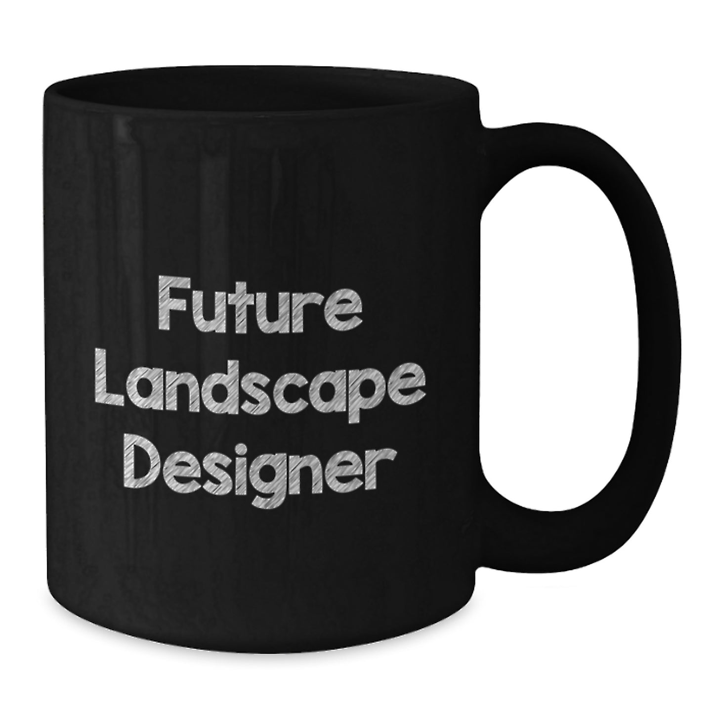 Funny Landscape Designer Gifts from Friends for Future Landscape Designer Black Coffee Mug - Additional