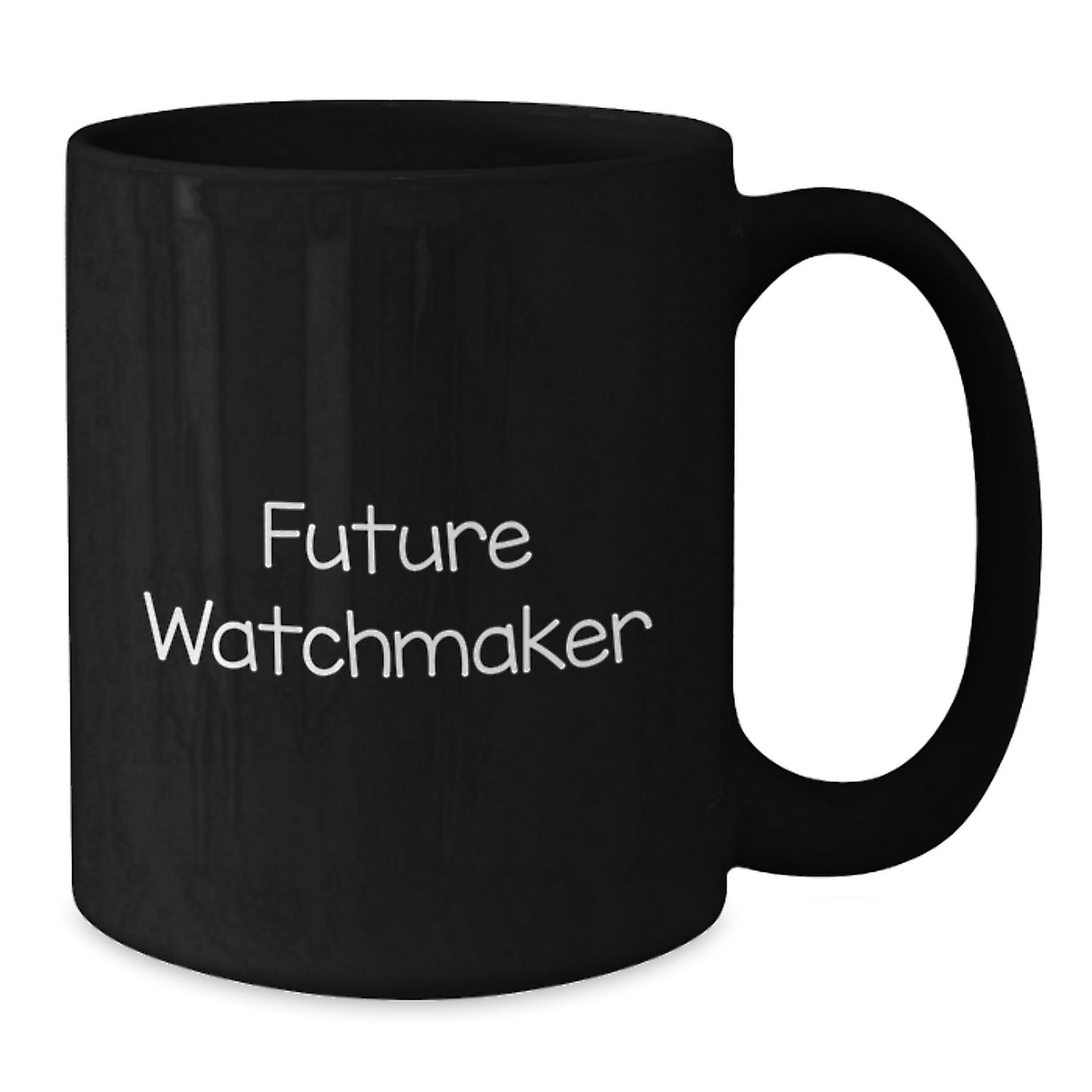 Funny Watchmaker Gift Ideas for Him, Black Coffee Mug with Inspirational Quote Future Watchmaker, Unique Christmas Unique Gifts from Friends - Additional