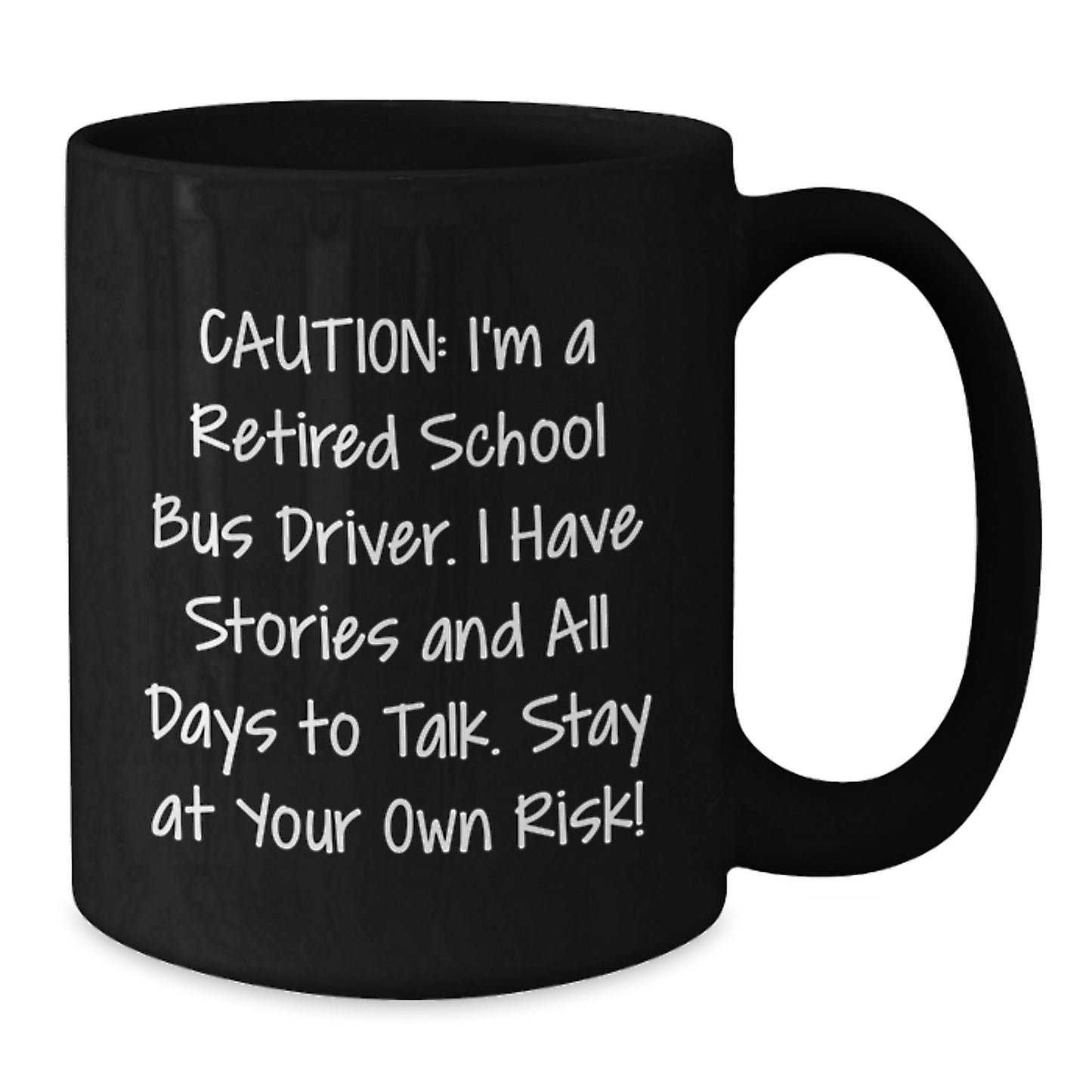 Funny School Bus Driver Gifts from Men, Women, Friends, Coworkers, Family - School Bus Driver Black Coffee Mug for Christmas Unique Presents - Additional