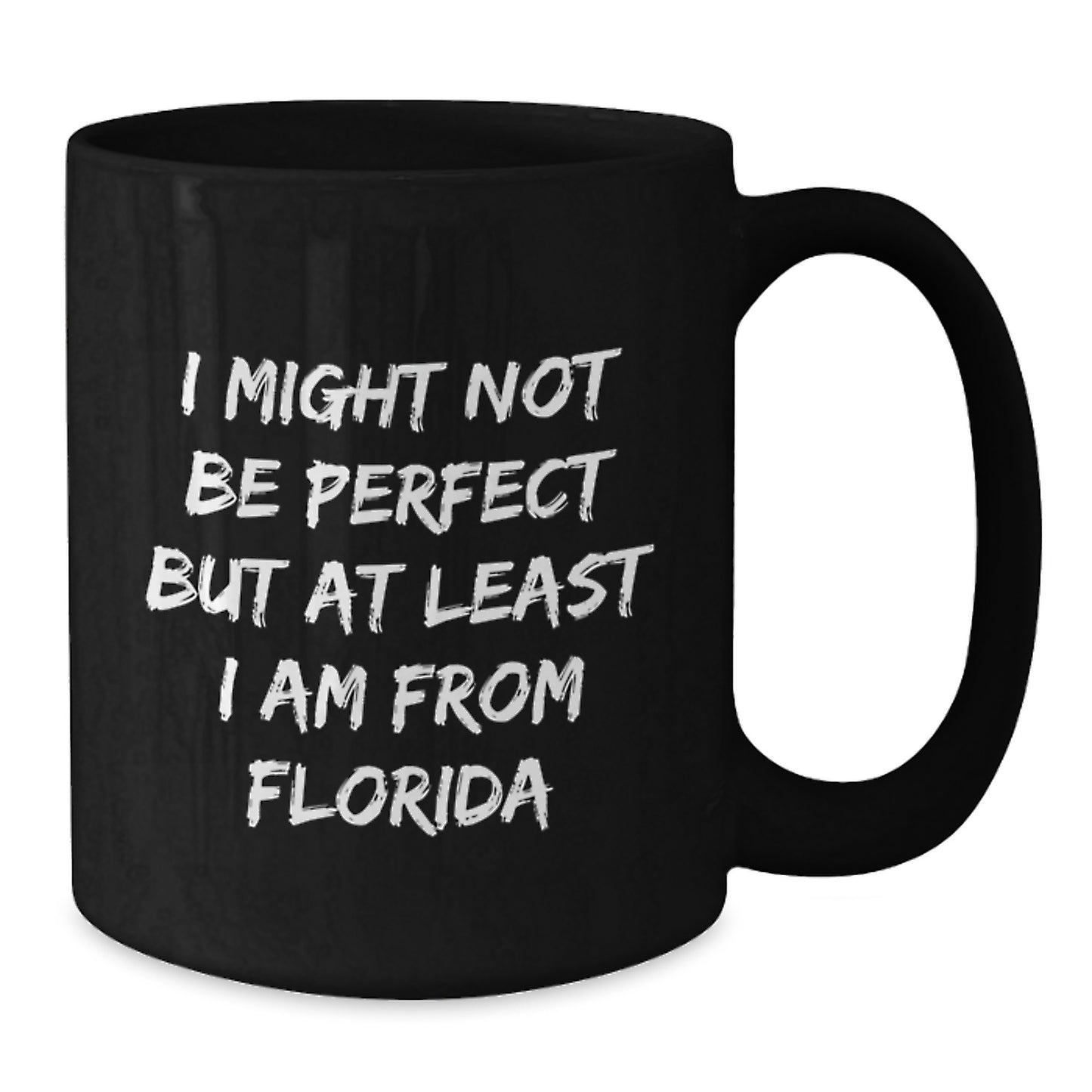 Funny Florida Gifts for Men and Women, I Might Not Be Perfect Black Coffee Mug, Unique Christmas Memorable Present from Friends, Family or Coworkers - Additional