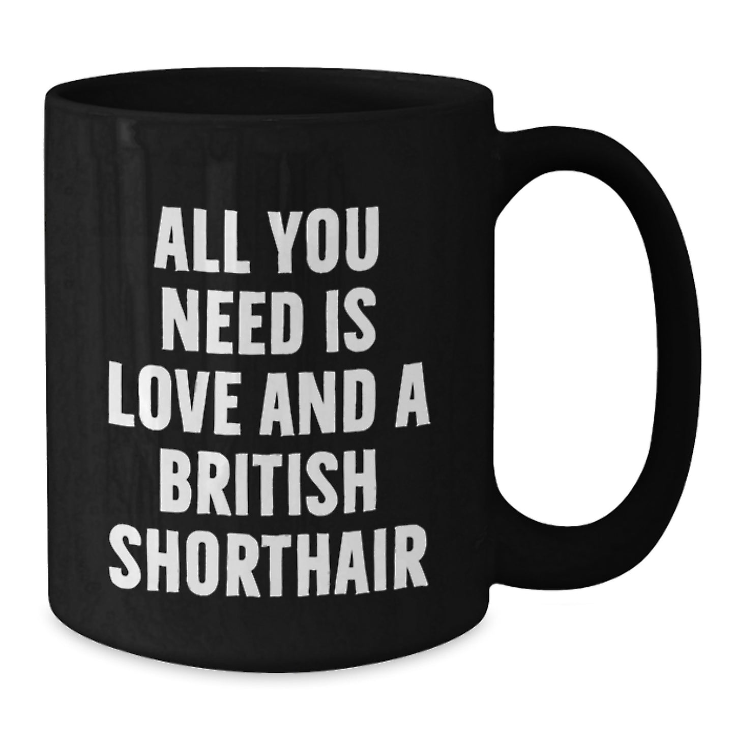 Funny British Shorthair Cat Gifts for British Shorthair Cat Lovers, Black Coffee Mug with Inspirational Quote, Gifts from Friends, Family, or Coworkers this Christmas - Additional