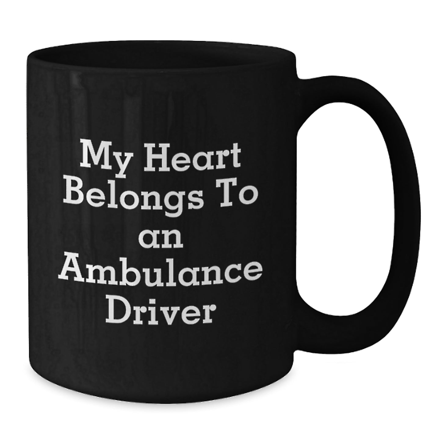 Ambulance Driver Gift Funny Christmas Unique Gifts from Men to Ambulance Driver Friends Black Coffee Mug for Ambulance Driver Lover - Additional