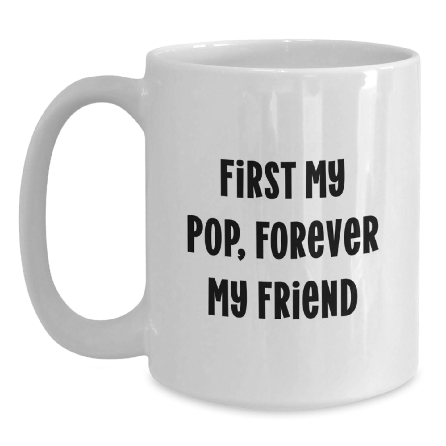 'Pop' Lovers Unite! Funny White Coffee Mug Gifts from Family and Friends for Pop's Birthday - Main