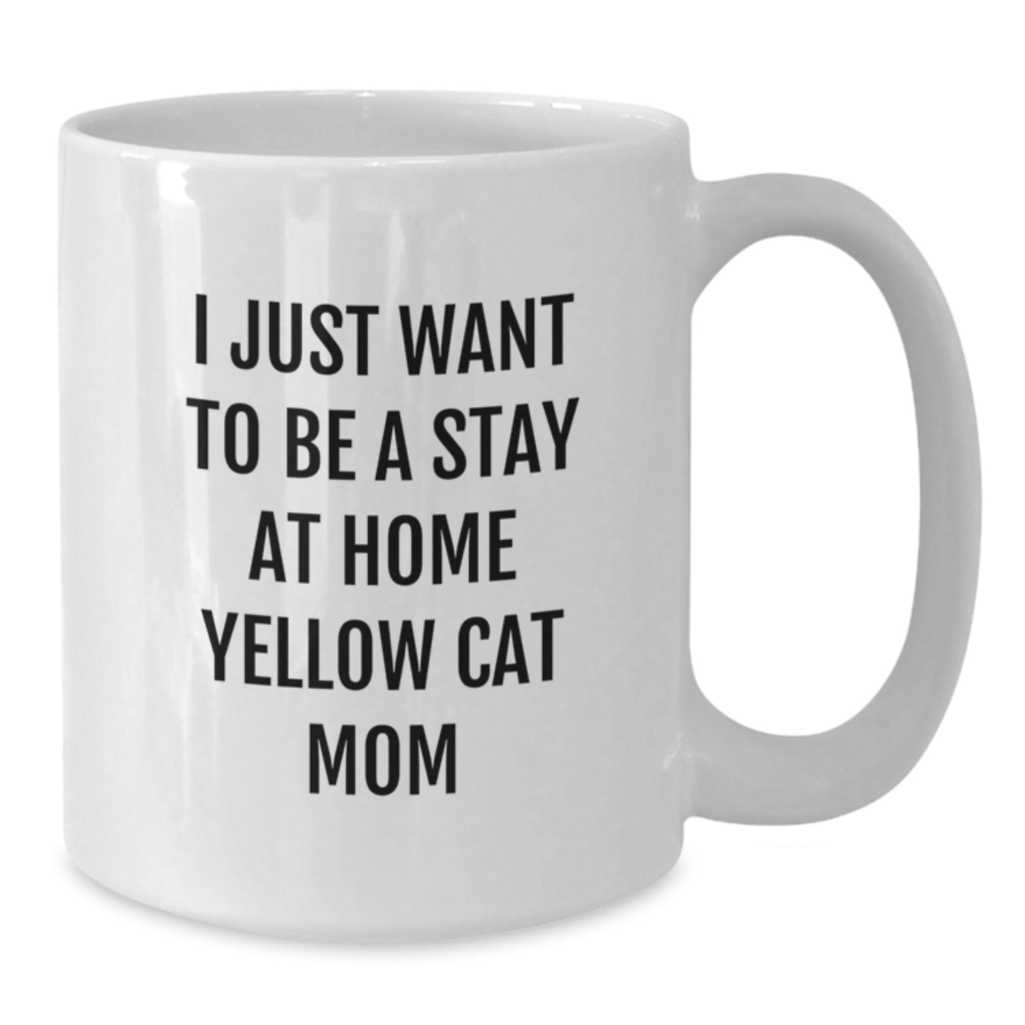 Yellow Cat Mom Funny Gift, White Coffee Mug for Yellow Cat Lover, Best Christmas Unique Gifts from Family Friends to Yellow Cat Enthusiasts - Additional