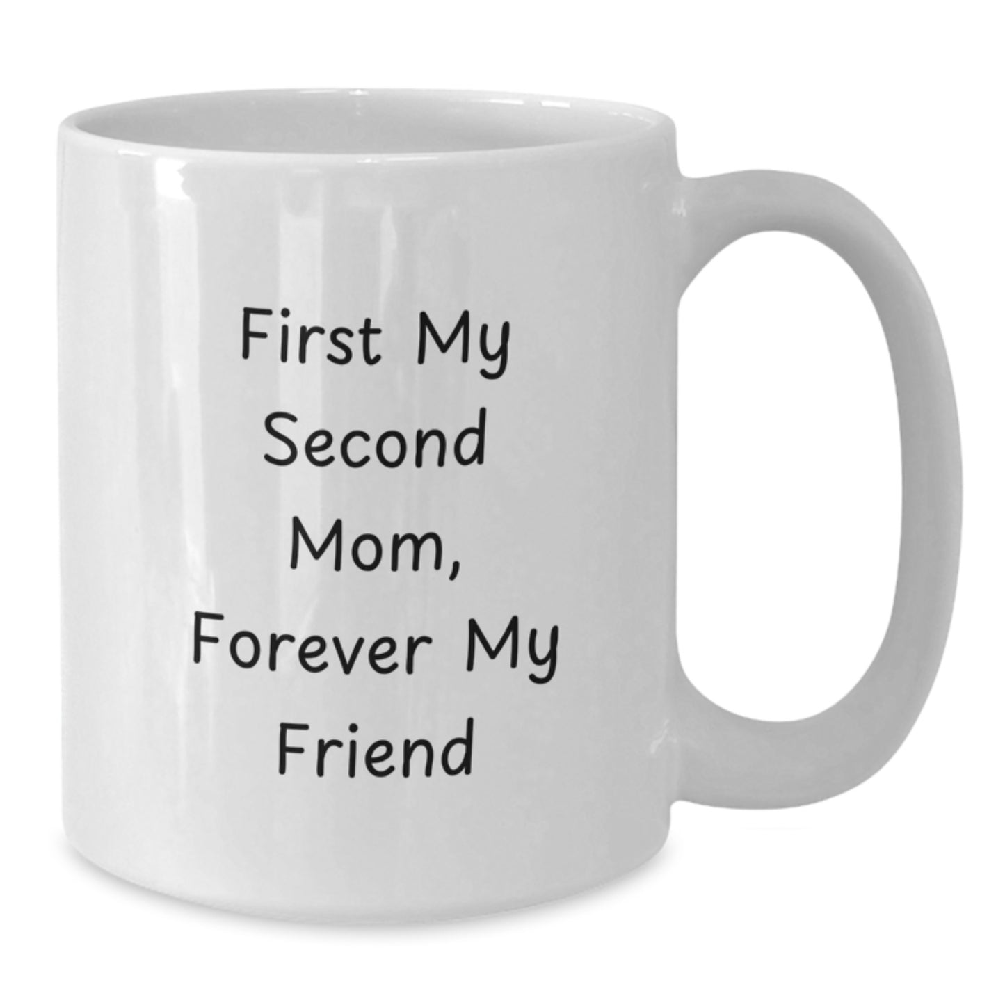 Second Mom White Coffee Mug, Funny Quote Gifts from Women for Second Mom on Christmas Unique Gifts - Additional