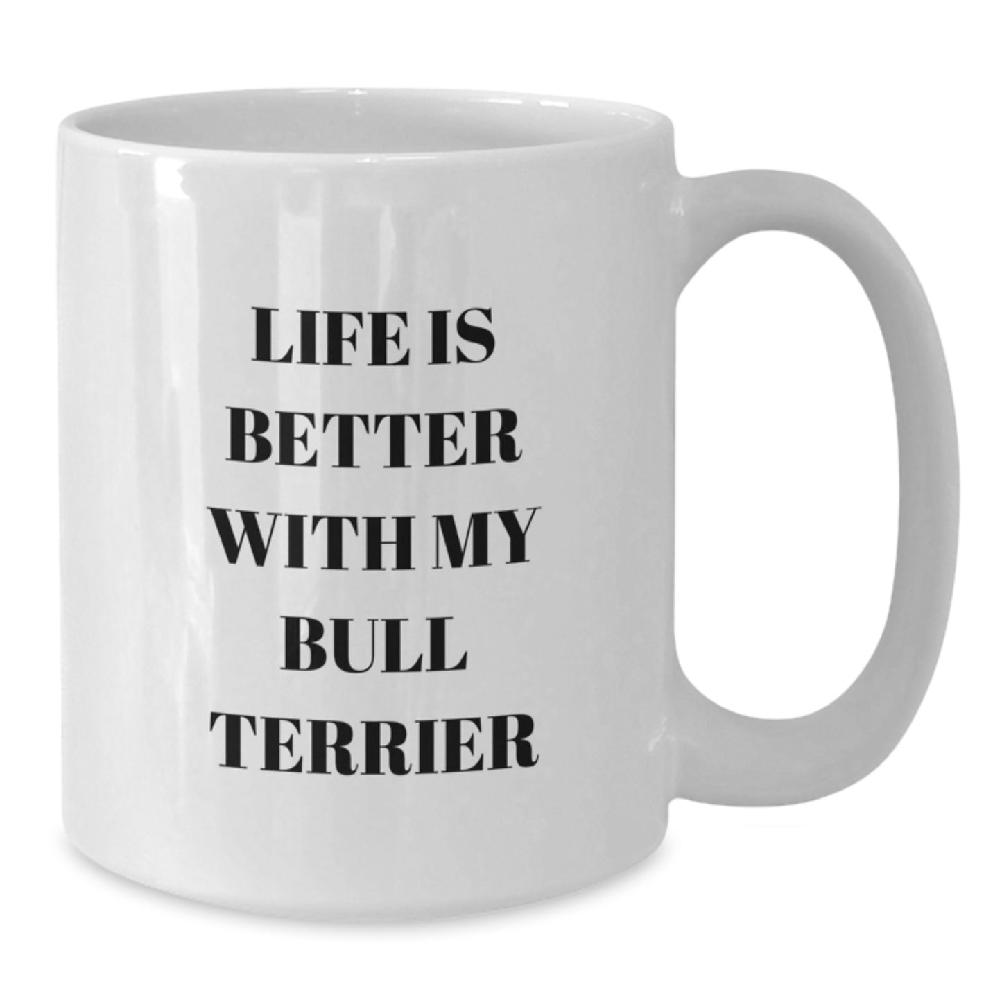 Funny Bull Terrier Dog Lover Gifts from Friends Birthday Unique White Coffee Mugs for Men Women Family - Additional