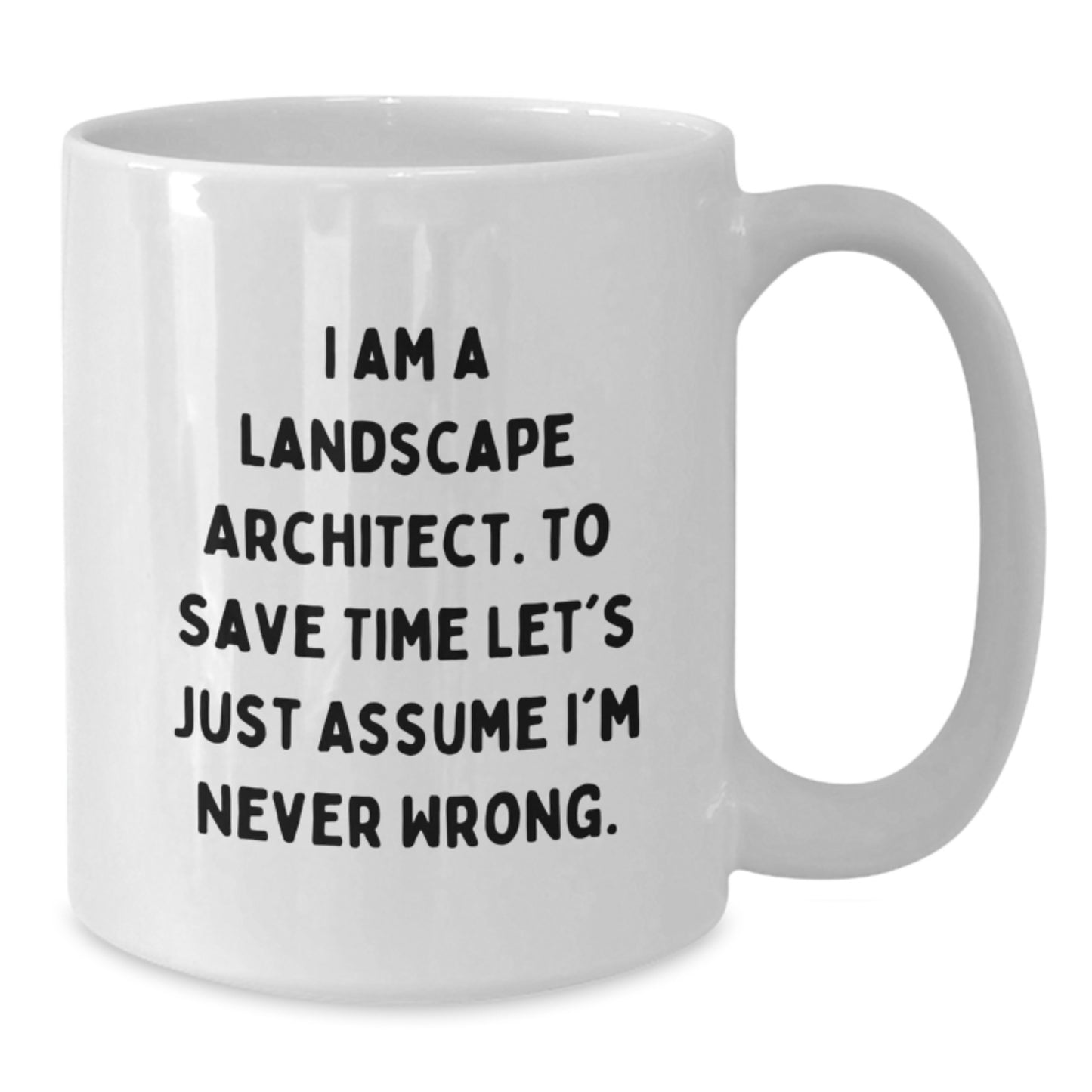 Funny Landscape Architect Gifts for Christmas, Unique White Coffee Mugs with I Am A Landscape Architect Quote, Gifts from Friends to Landscape Architects, Landscape Architect White Coffee Mug - Additional