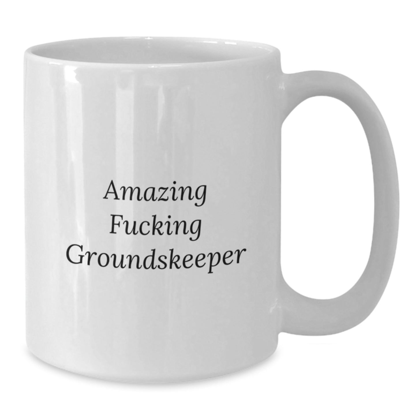 Funny groundskeeper Gifts from Friends for Men - Amazing F--king groundskeeper White Coffee Mug, Christmas Unique Gifts - Additional