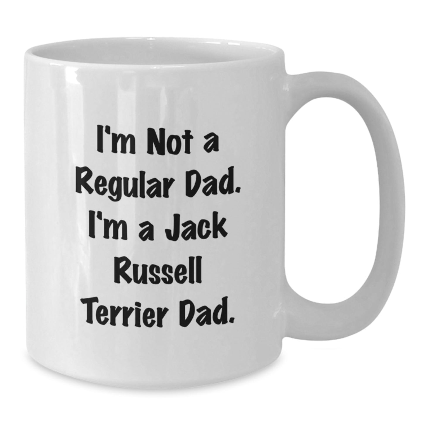Funny Jack Russell Terrier Dog Dad Gifts for Men, White Coffee Mug, Unique Christmas Memorable Presents, Gifts from Dad to Jack Russell Terrier Lover - Additional