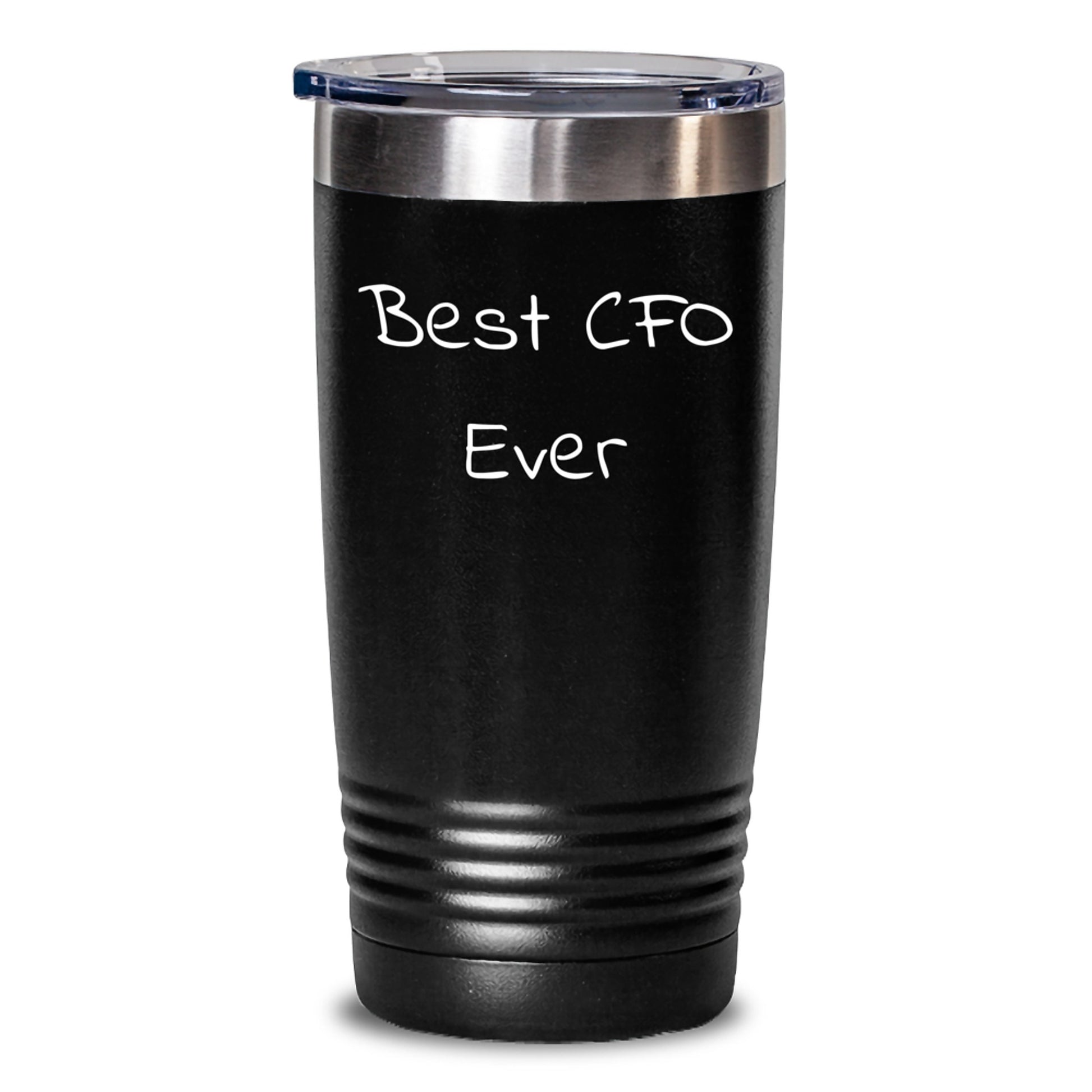 Funny CFO Gifts for Men, 'Best Cfo Ever' Tumbler, 20oz or 30oz Capacity, Stainless Steel / Powder Coating, Gifts from Friends, Graduation Unique Gifts for CFO - Main