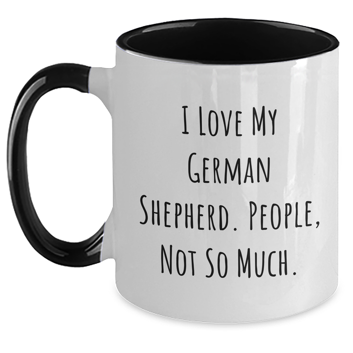 German Shepherd Dog Lover's Funny Two Tone Coffee Mug Gifts for Men from Friends on Graduation Day - Main