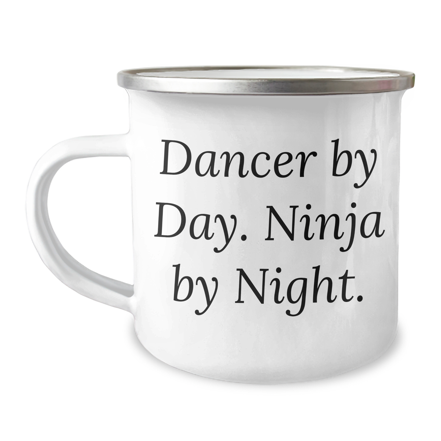 Funny Dancer Graduation Gifts from Friends for Dancer By Day. Ninja By Night. Camping Mug - Image 1