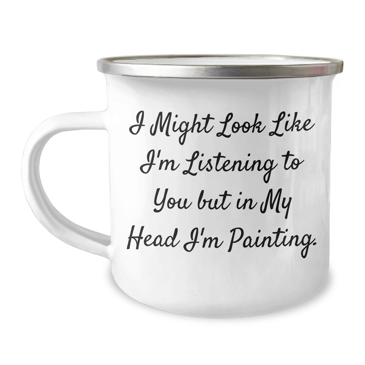 Funny Painting Gifts from Family - 'I Might Look Like I'm Listening' Graduation Unique Gifts for Men, Women, Friends, Coworkers, and Family - Image 1