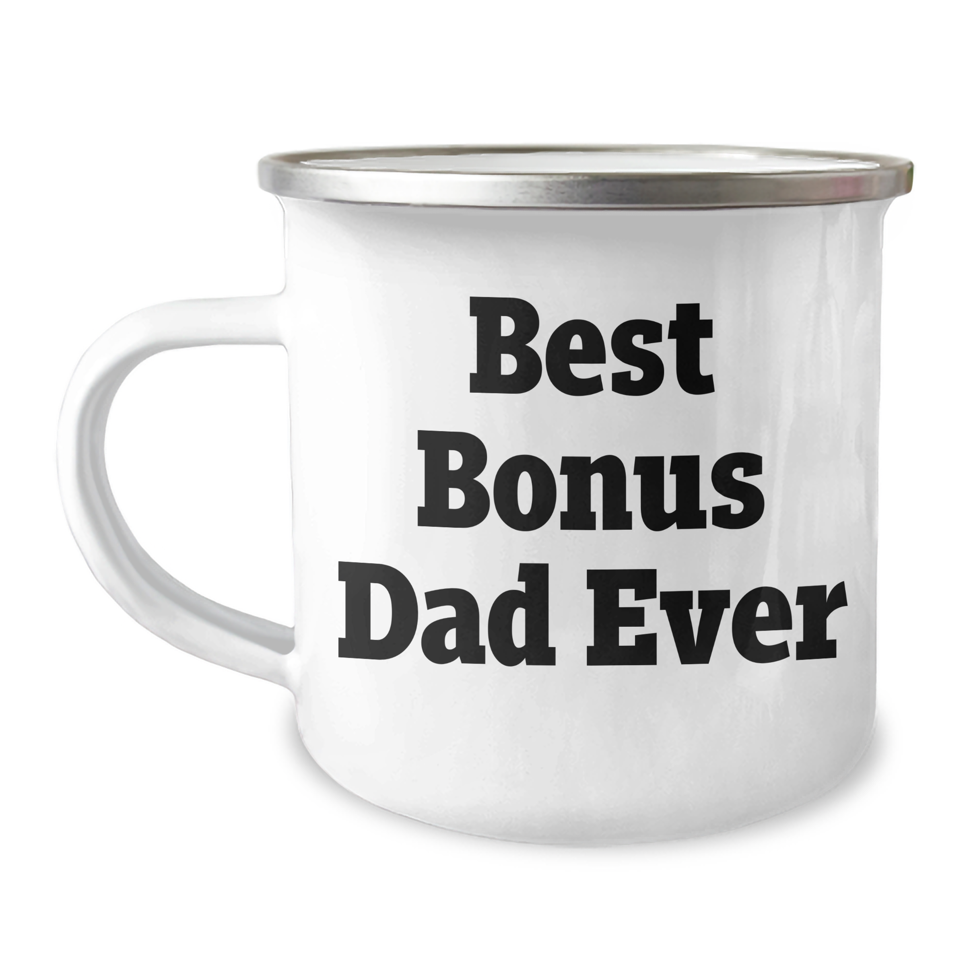Funny Bonus Dad Gifts from Men for Bonus Dad Ever Graduation Unique Gifts Camping Mug - Image 1