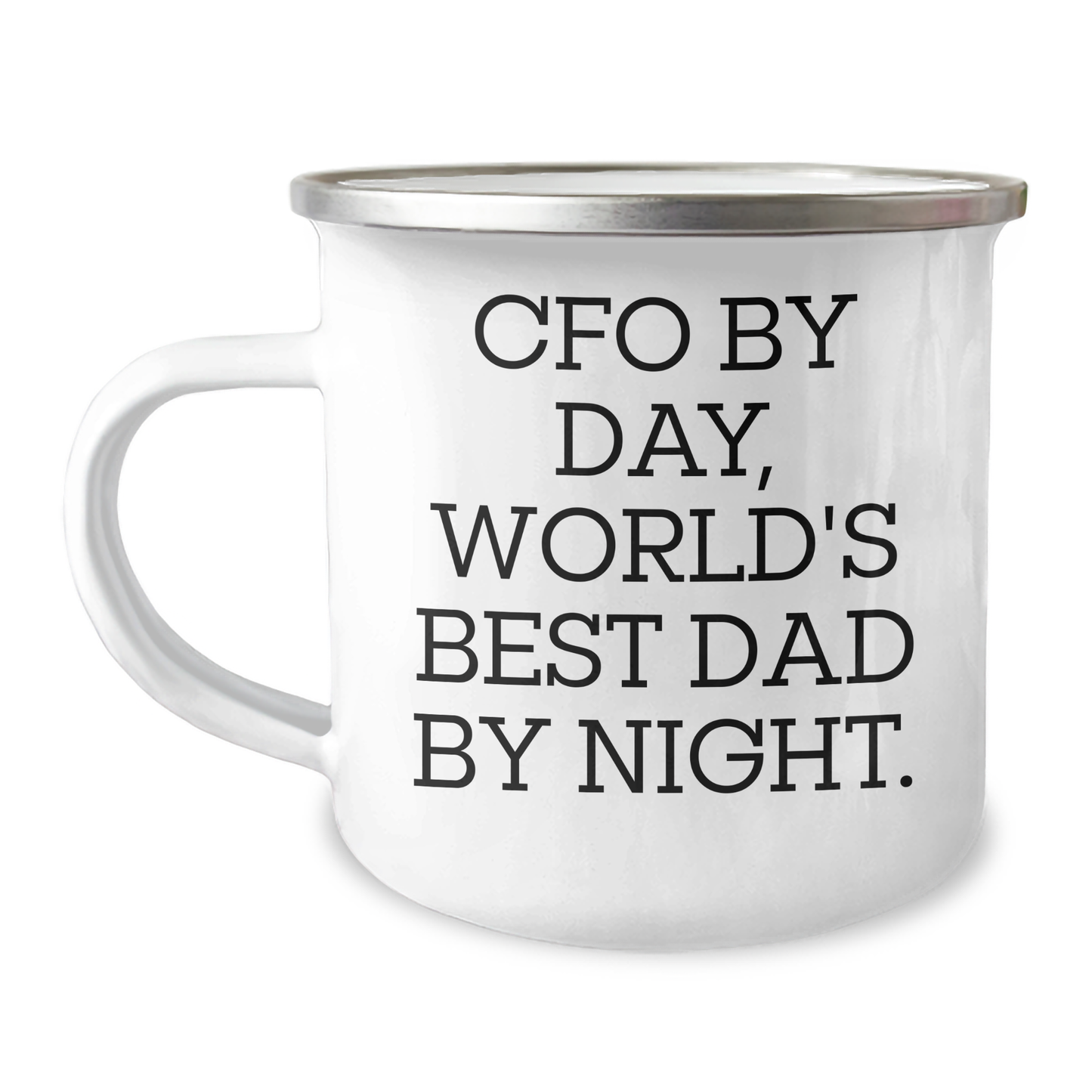 CFO Gifts for Men, Funny Camping Mug with 'Cfo By Day, World's Best Dad By Night.' Quote, Gifts from Family, Graduation Unique Gifts - Image 1