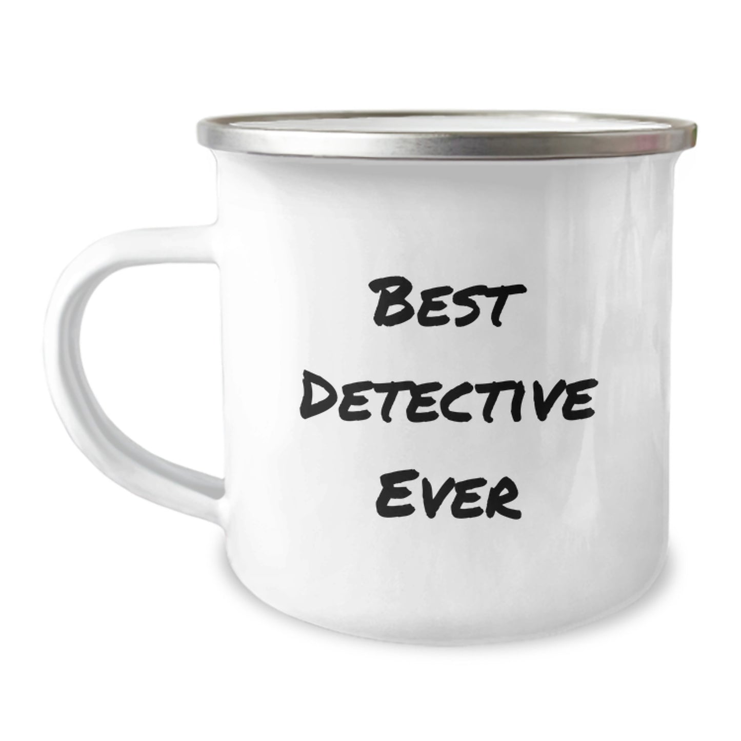 Funny Detective Gifts for Men - Best Detective Ever Camping Mug for Graduation, Gifts from Friends, Gifts for Detective, 12 oz Stainless Steel with Enamel Finish - Image 1