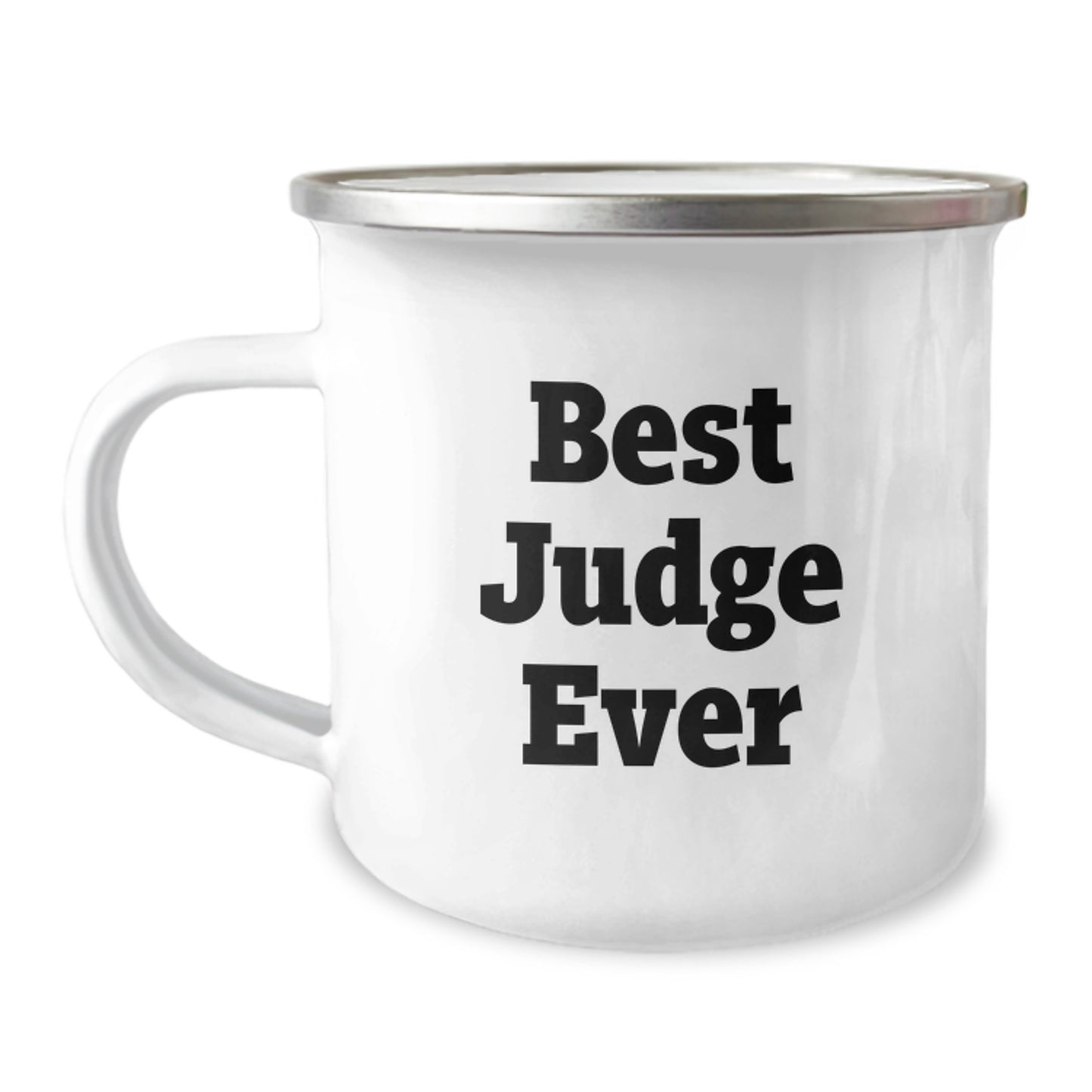 Funny Judge Gifts for Judge - Best Judge Ever Camping Mug, 12 oz Stainless Steel with Enamel Finish, Gifts from Men to Judge Friends on Birthday - Image 1