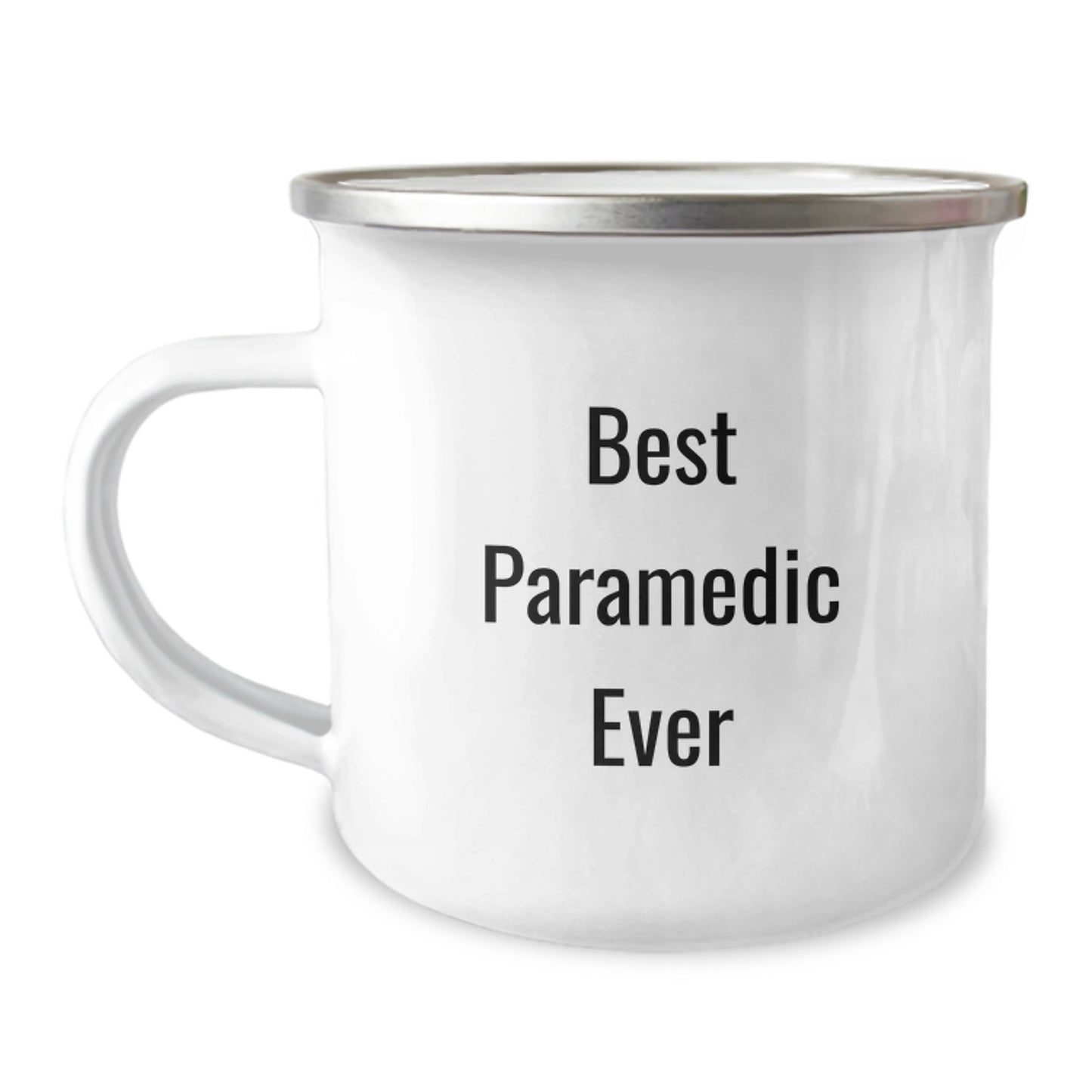 Funny Rescue Worker Gifts for Him - Best Rescue Worker Ever Camping Mug, 12 oz Stainless Steel with Enamel Finish, Perfect Birthday Unique Gifts from Friends or Family - Image 1