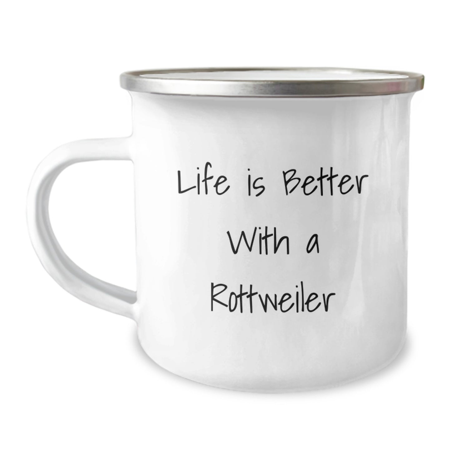 Unique Rottweiler Dog Gifts for Men, Funny Camping Mug - Life Is Better With A Rottweiler Birthday Unique Gifts from Family - Image 1