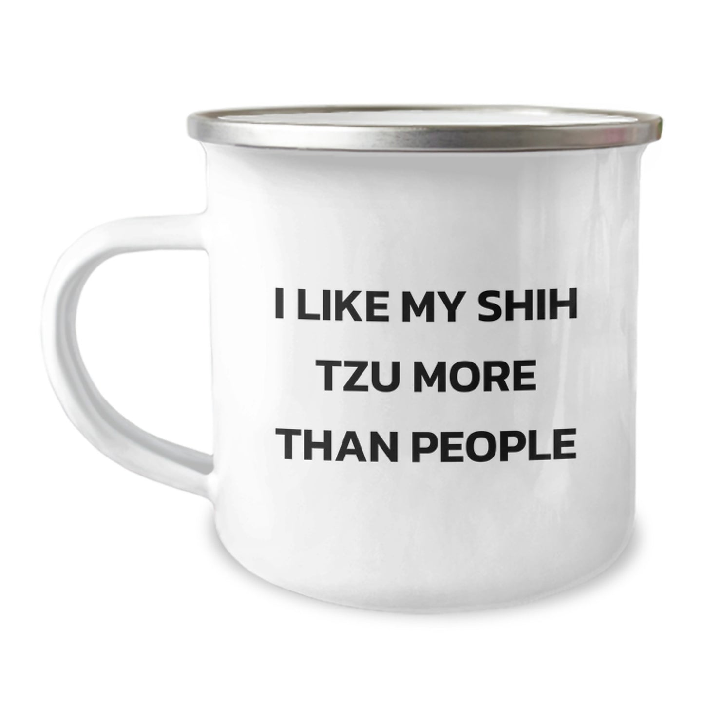 Shih Tzu Dog Lovers Camping Mug - Funny Gifts from Family for Birthday - Image 1