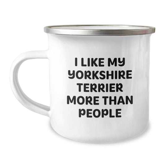 Funny Yorkshire Terrier Dog Gifts from Friends - I Like My Yorkshire Terrier More Than People Quote Birthday Unique Gifts for Yorkshire Terrier Dog Owners - Image 1