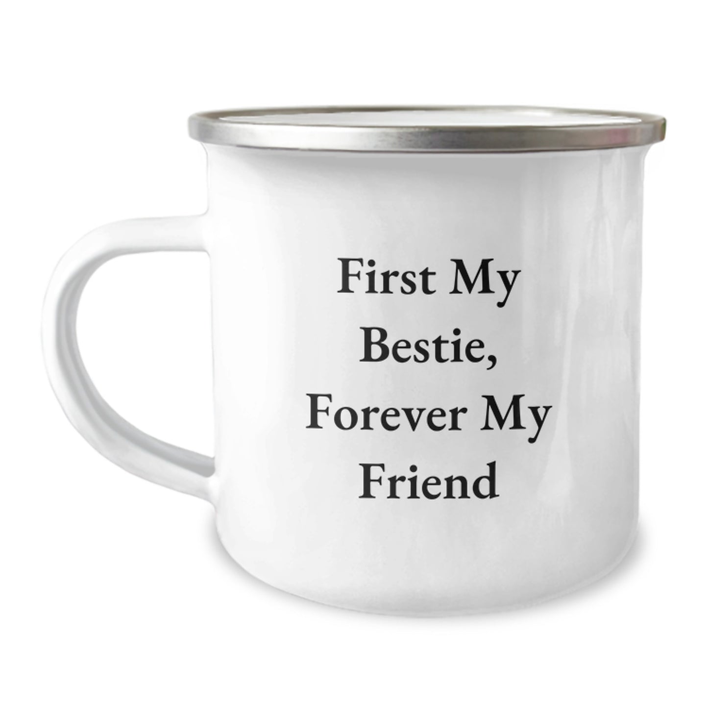 Funny Bestie Gifts from Friends for Bestie, Bestie Forever My Friend Camping Mug for Graduation - Image 1