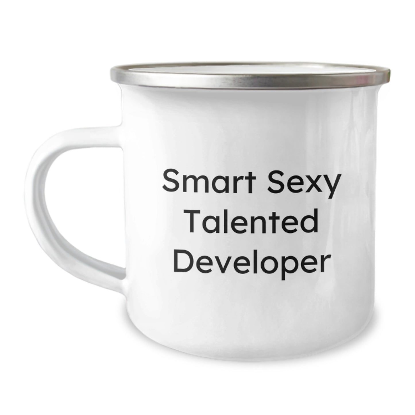 Smart Sexy Talented Developer Gifts, Funny Graduation Camping Mug for Men, Unique from Friends, 'You're the Code to My Heart' - Image 1