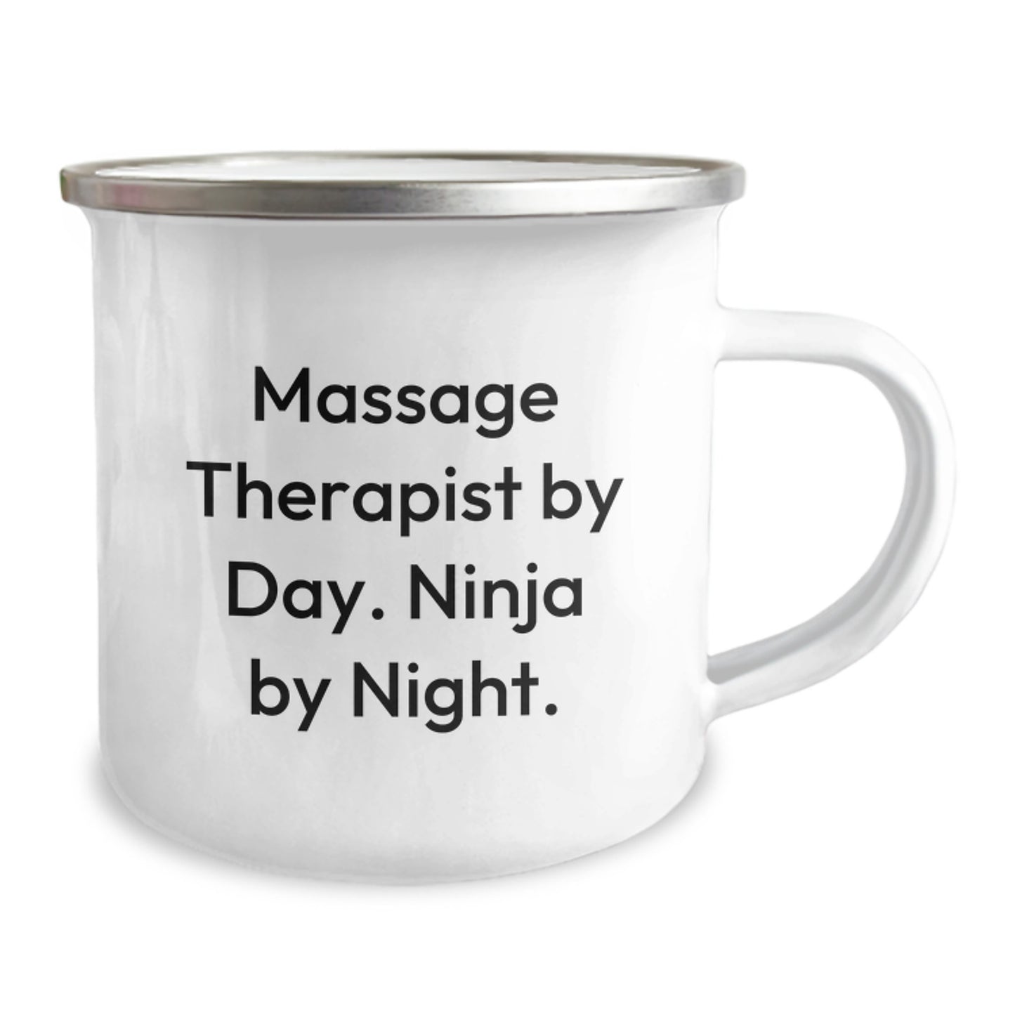 Massage Therapist Gifts by Day, Ninja by Night, Camping Mug for Birthday, Funny Quote Print, Gift from Friends to Family - Image 2