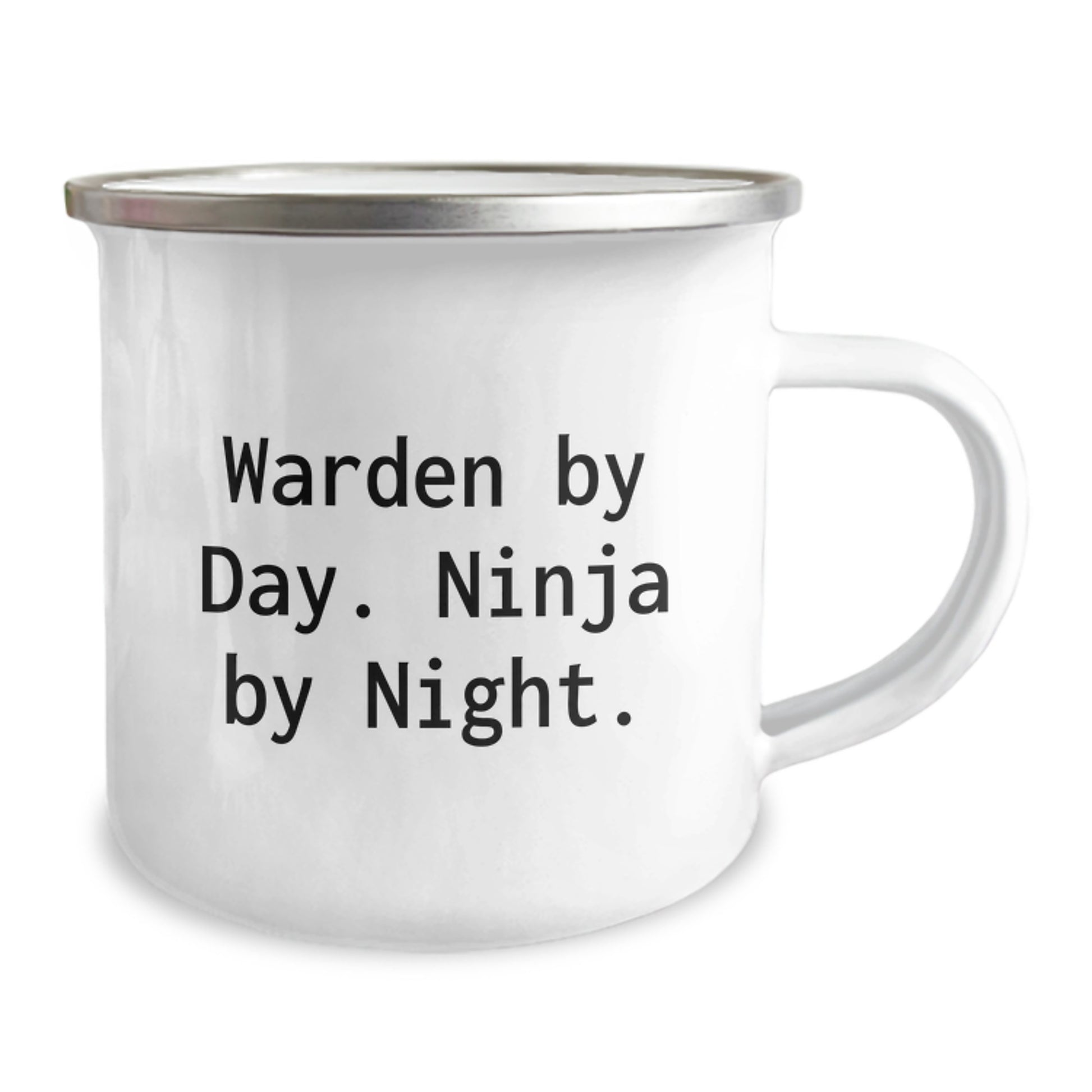 Warden Ninja Camping Mug Gift for Men Friends Coworkers - Warden By Day. Ninja By Night. - Birthday Unique Gifts from Family - Image 2