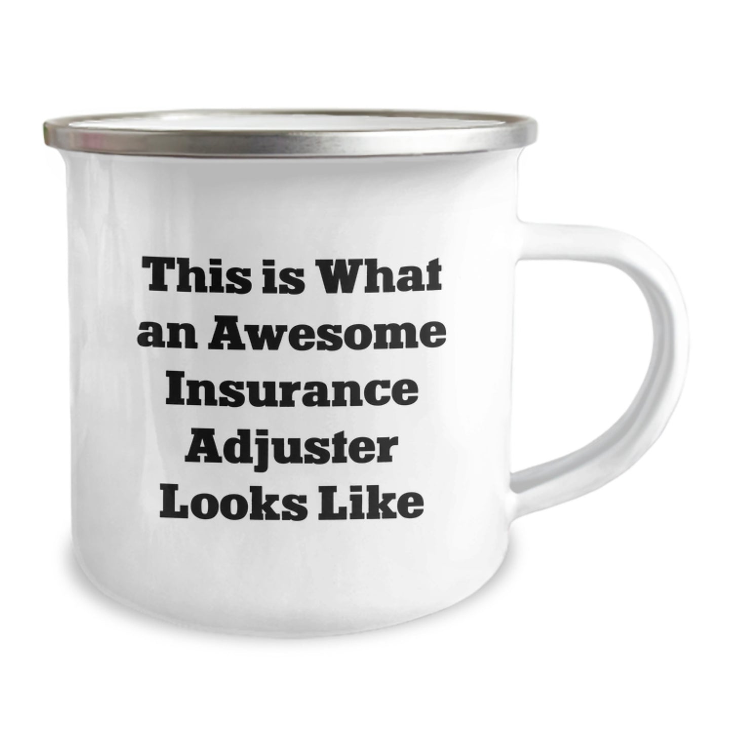 Funny Insurance Adjuster Gifts, Insurance Adjuster Camping Mug, Birthday Unique Gifts from Friends to Insurance Adjuster Men, 'This Is What An Awesome Insurance Adjuster Looks Like' - Image 2