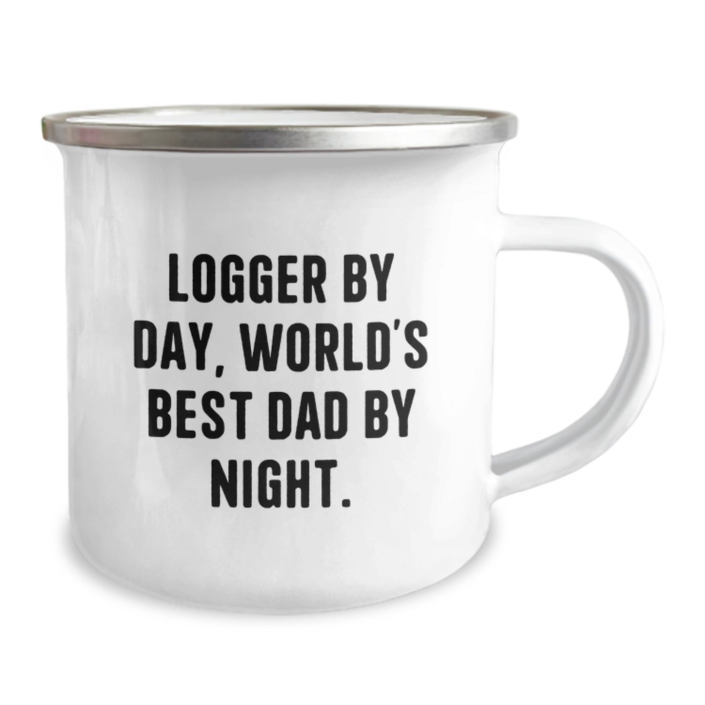 Logger Gifts from Men - Funny Camping Mug for Logger By Day, World's Best Dad By Night Graduation Unique Gifts - Image 2