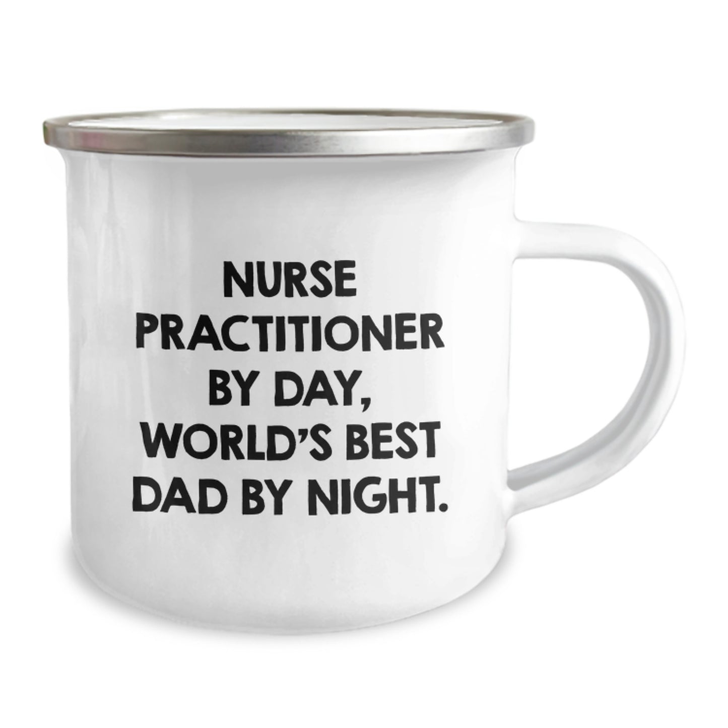 Nurse Practitioner Gifts from Men, Funny Camping Mug for World's Best Dad By Night, Graduation Unique Gifts - Image 2