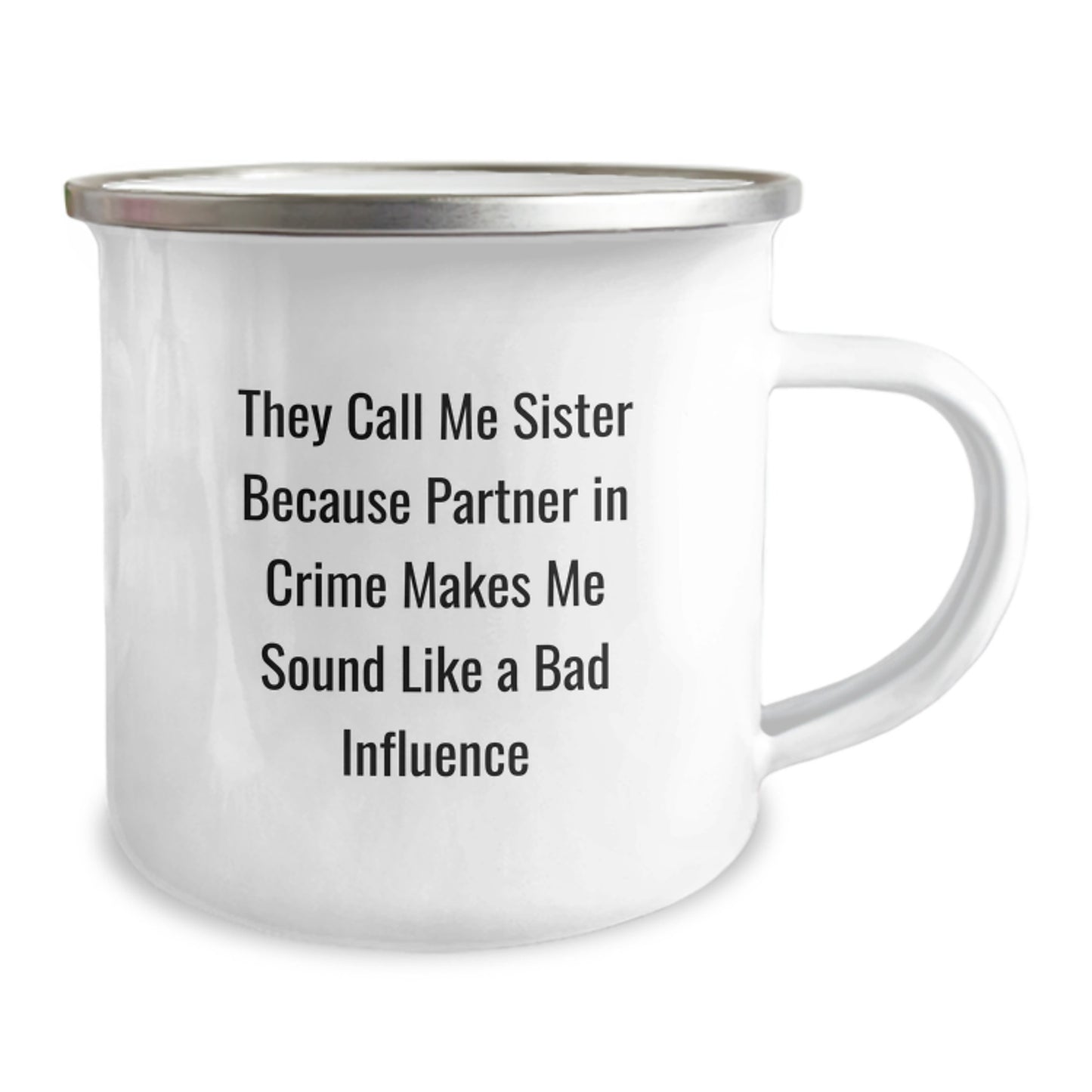 Funny Sister Gift Ideas, Sisterly Love Camping Mug, Graduation Unique Gifts from Sisters, Gifts for Sisters, Sisterly Bonding - Image 2